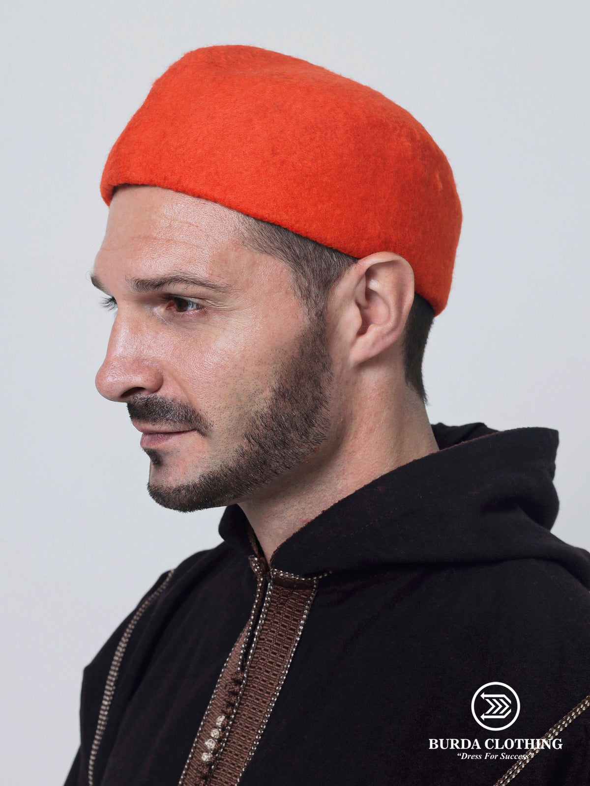 Chechia Hat- Orange - Burdaclothing