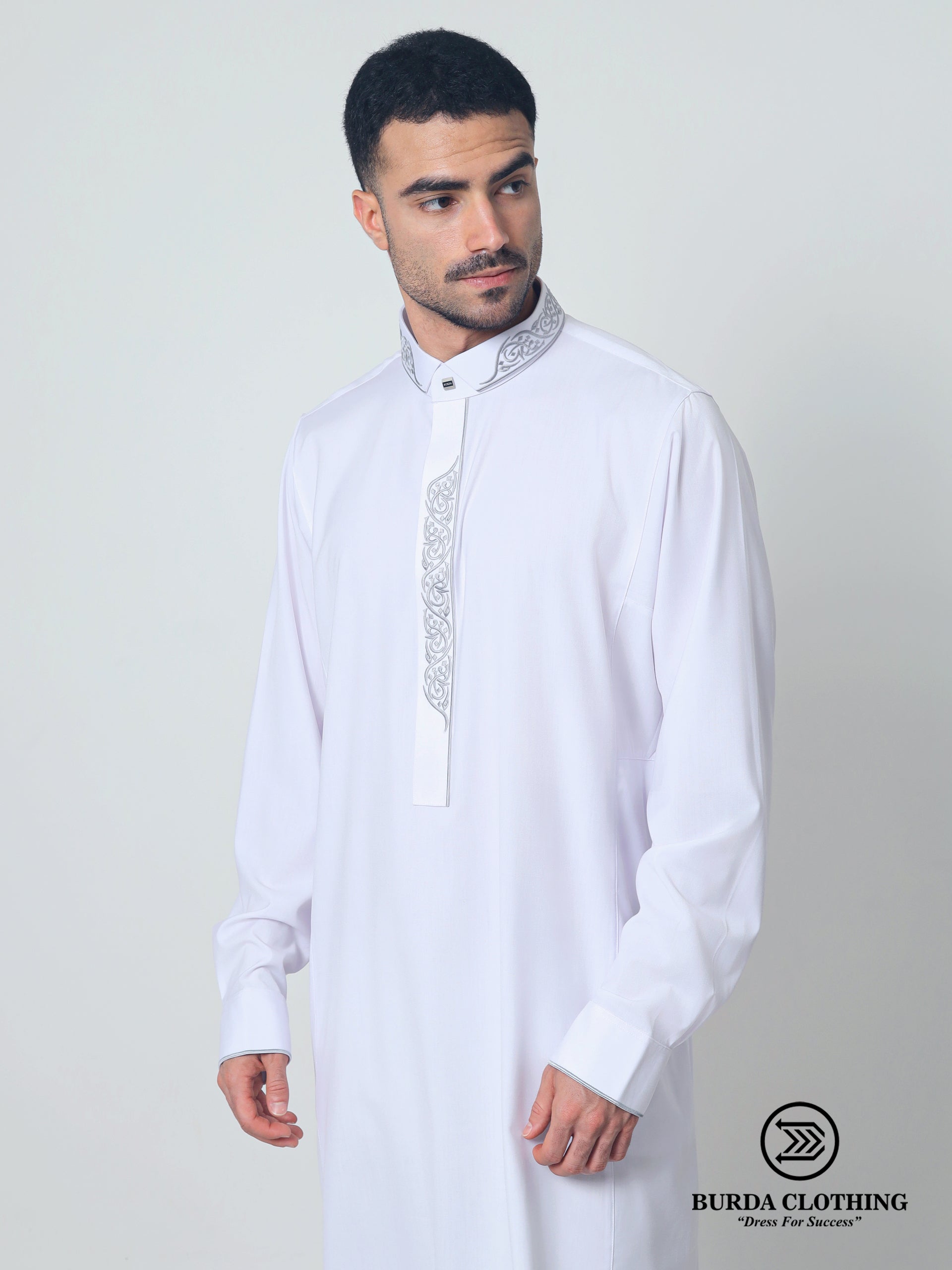 Adult Premium Thobe 214 White (Father & Son)