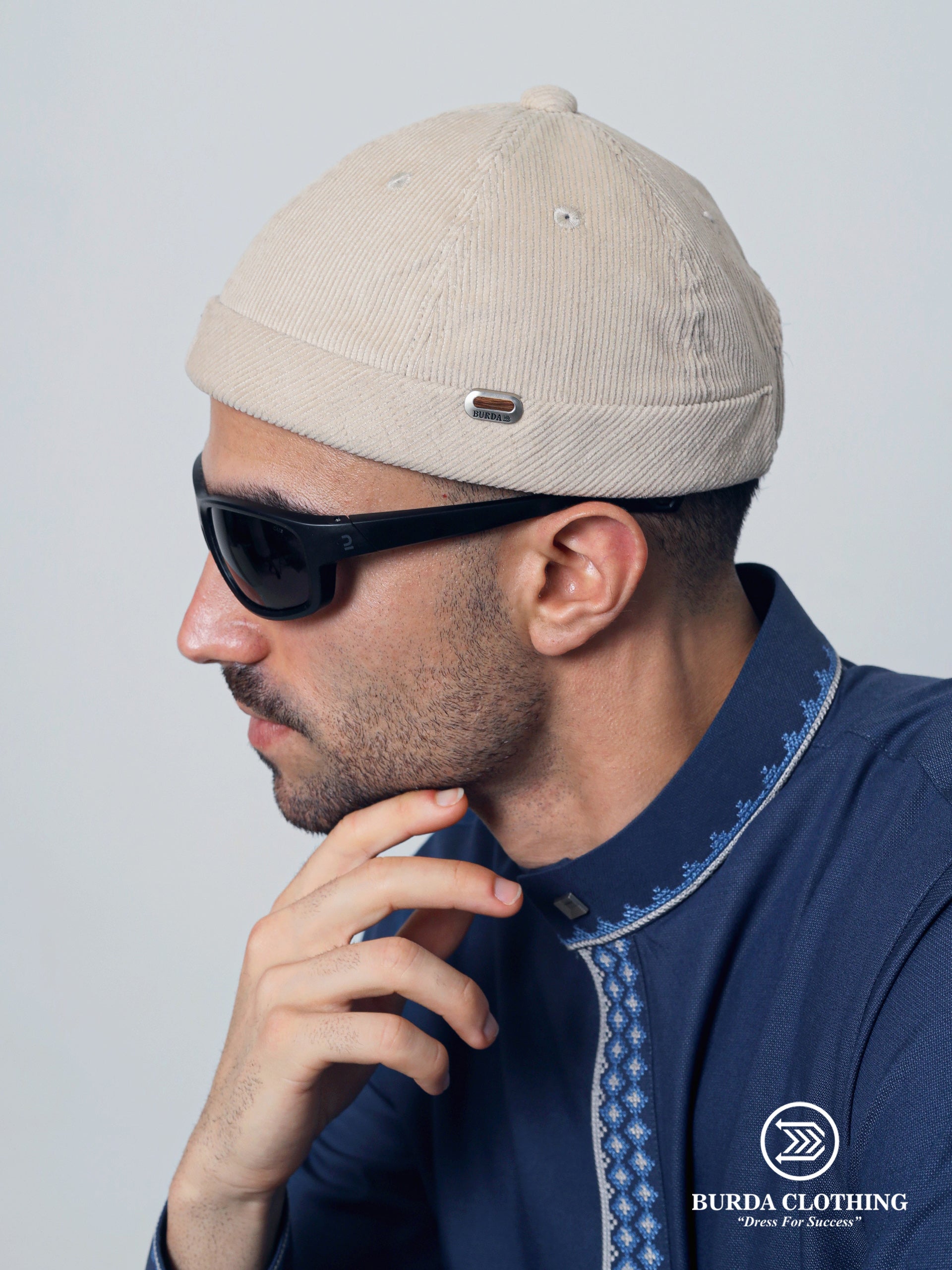 Corduroy Brimless Hat