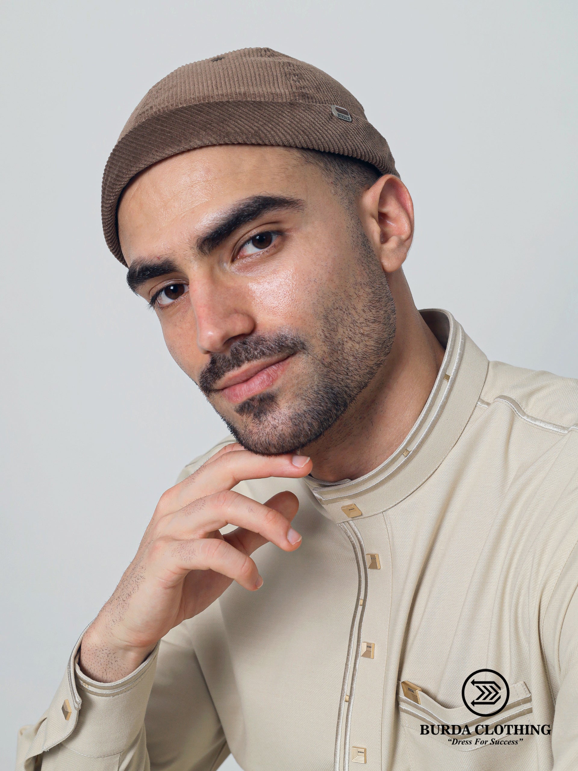 Corduroy Brimless Hat