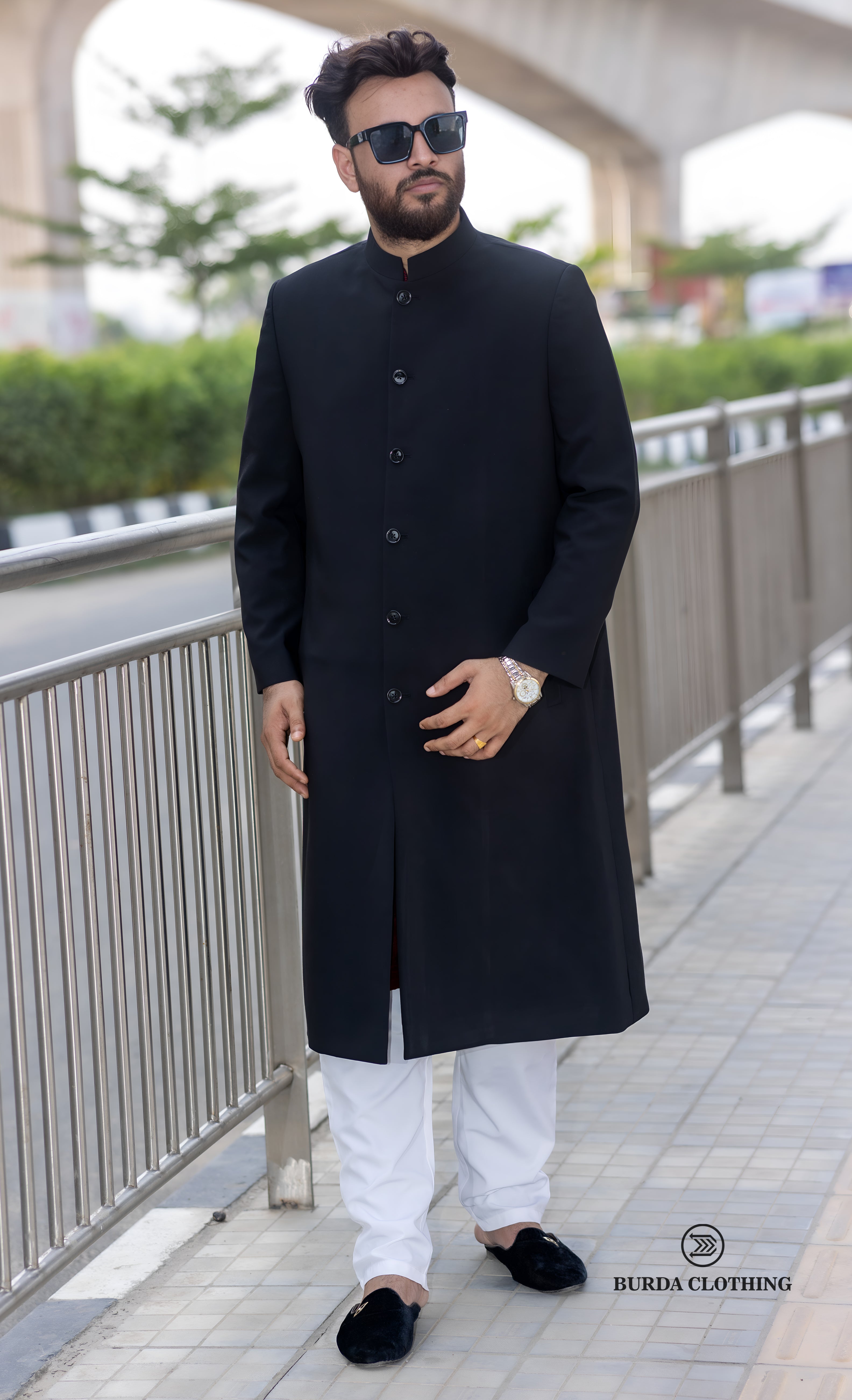 All Black Long Coat