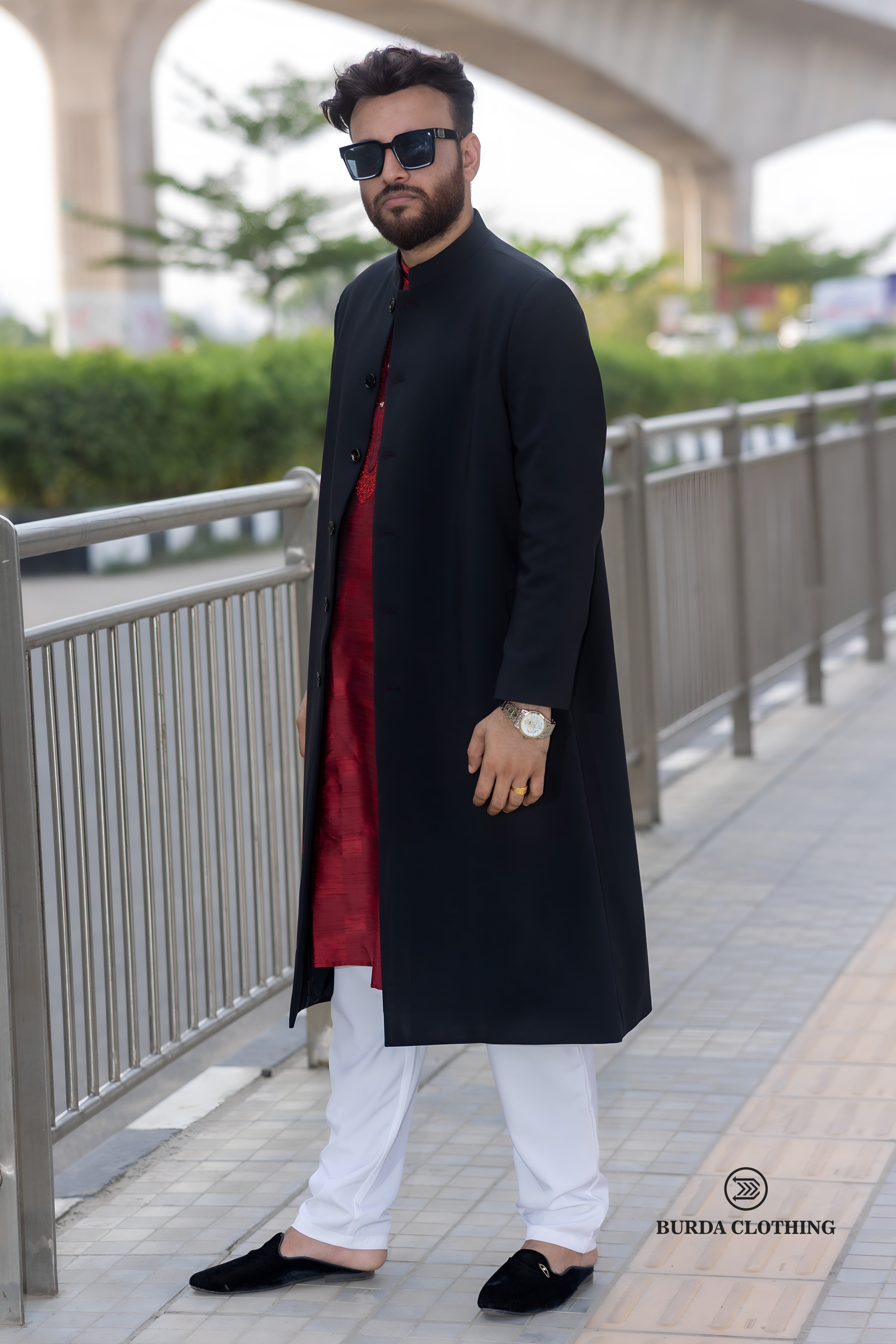 All Black Long Coat