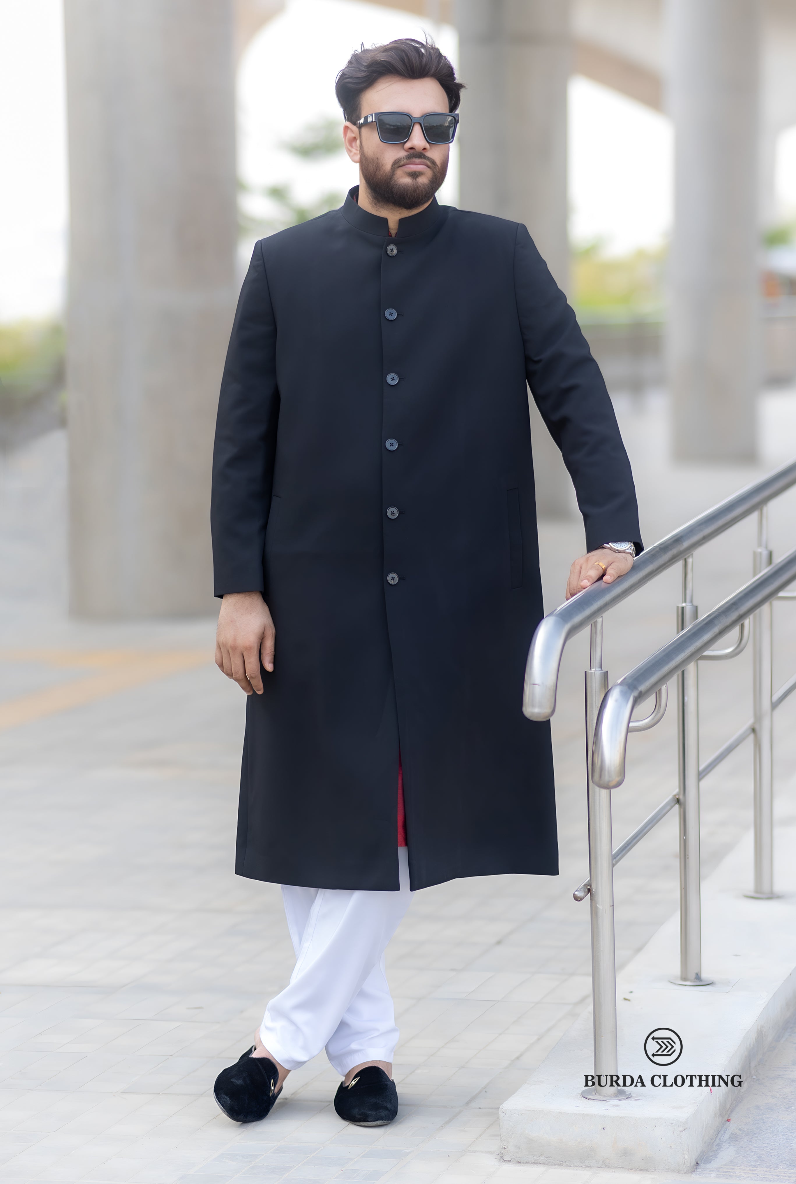 All Black Long Coat
