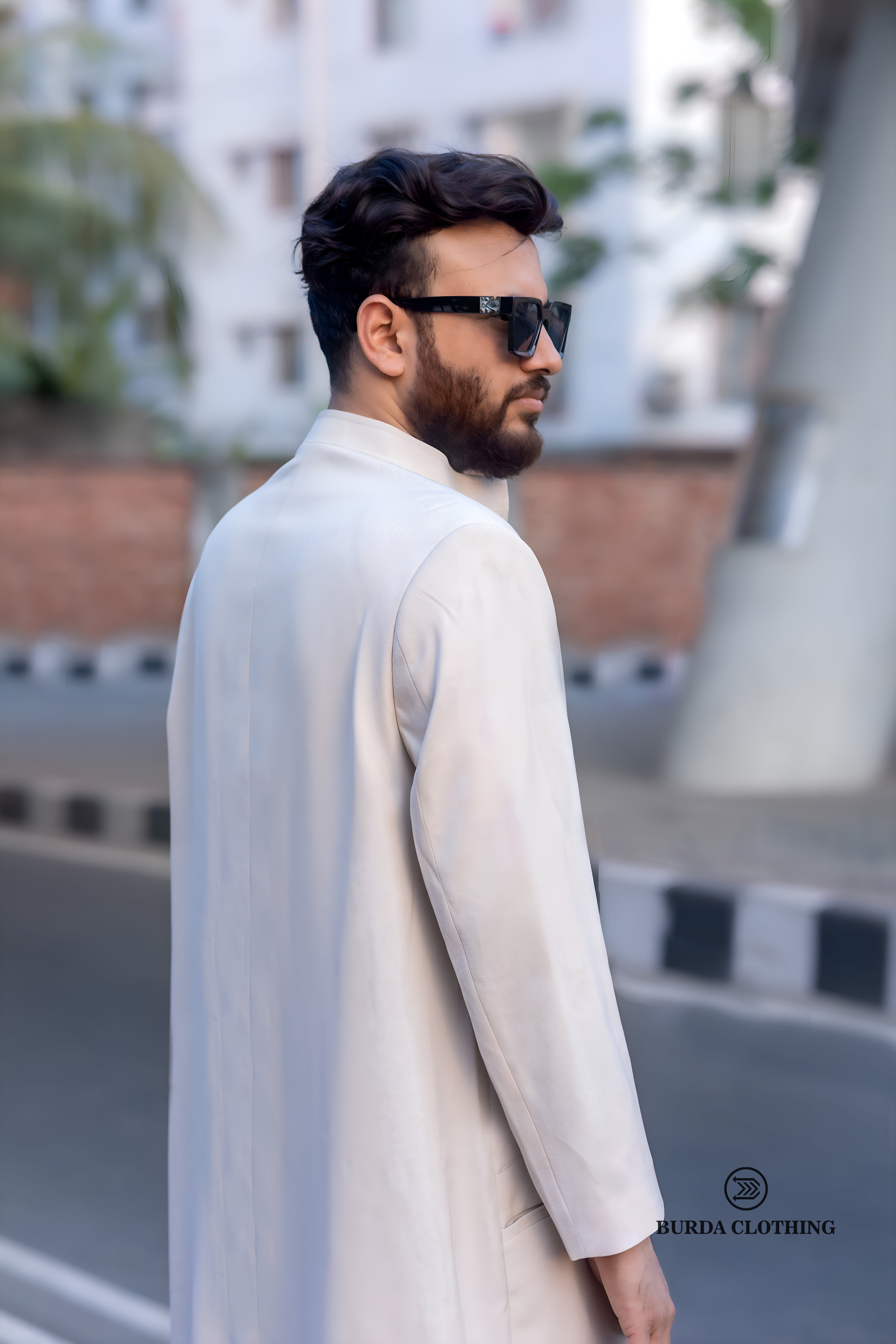 Cream Long Coat