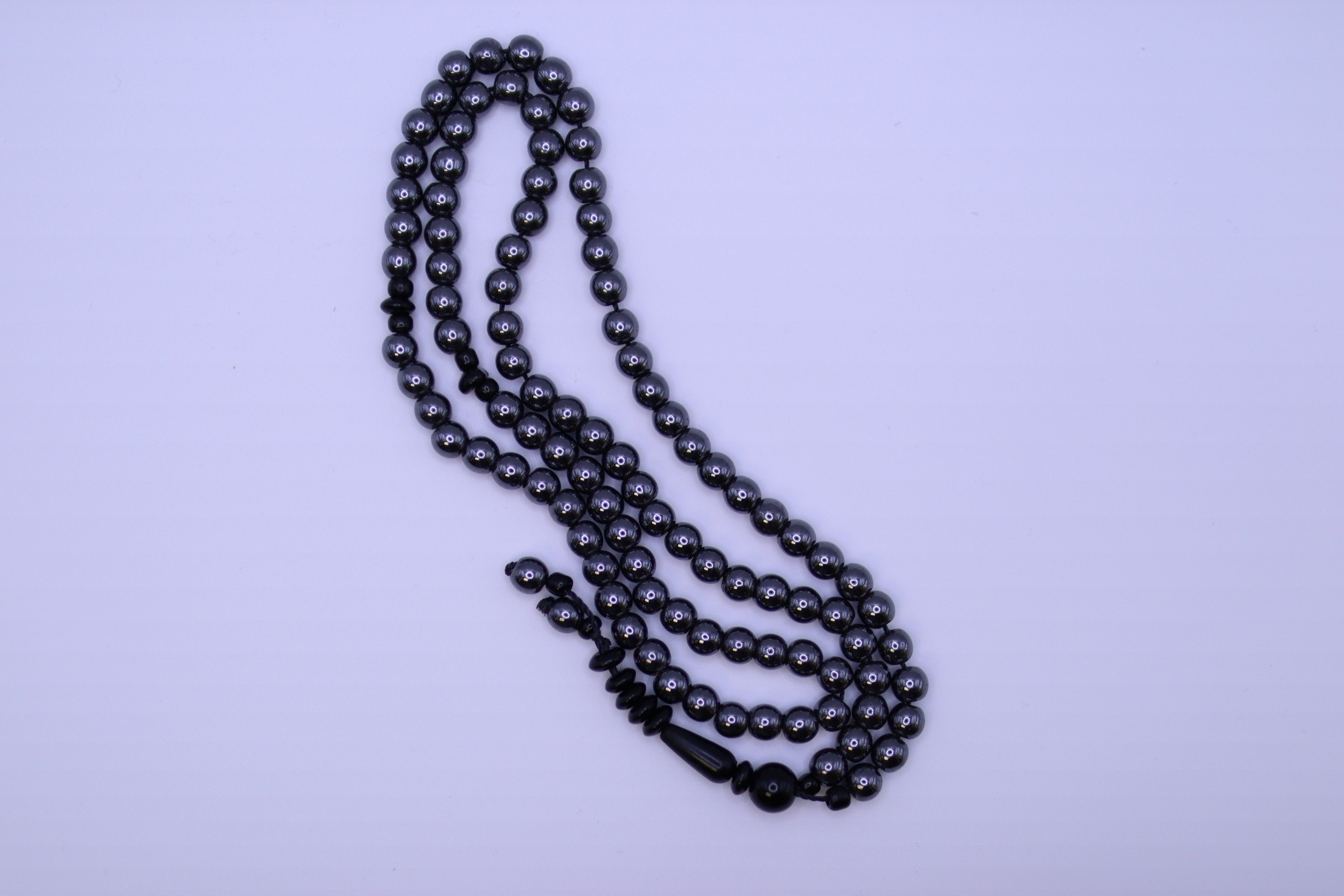Islamic Tesbih metal Prayer Beads 99 Count - Dark gray