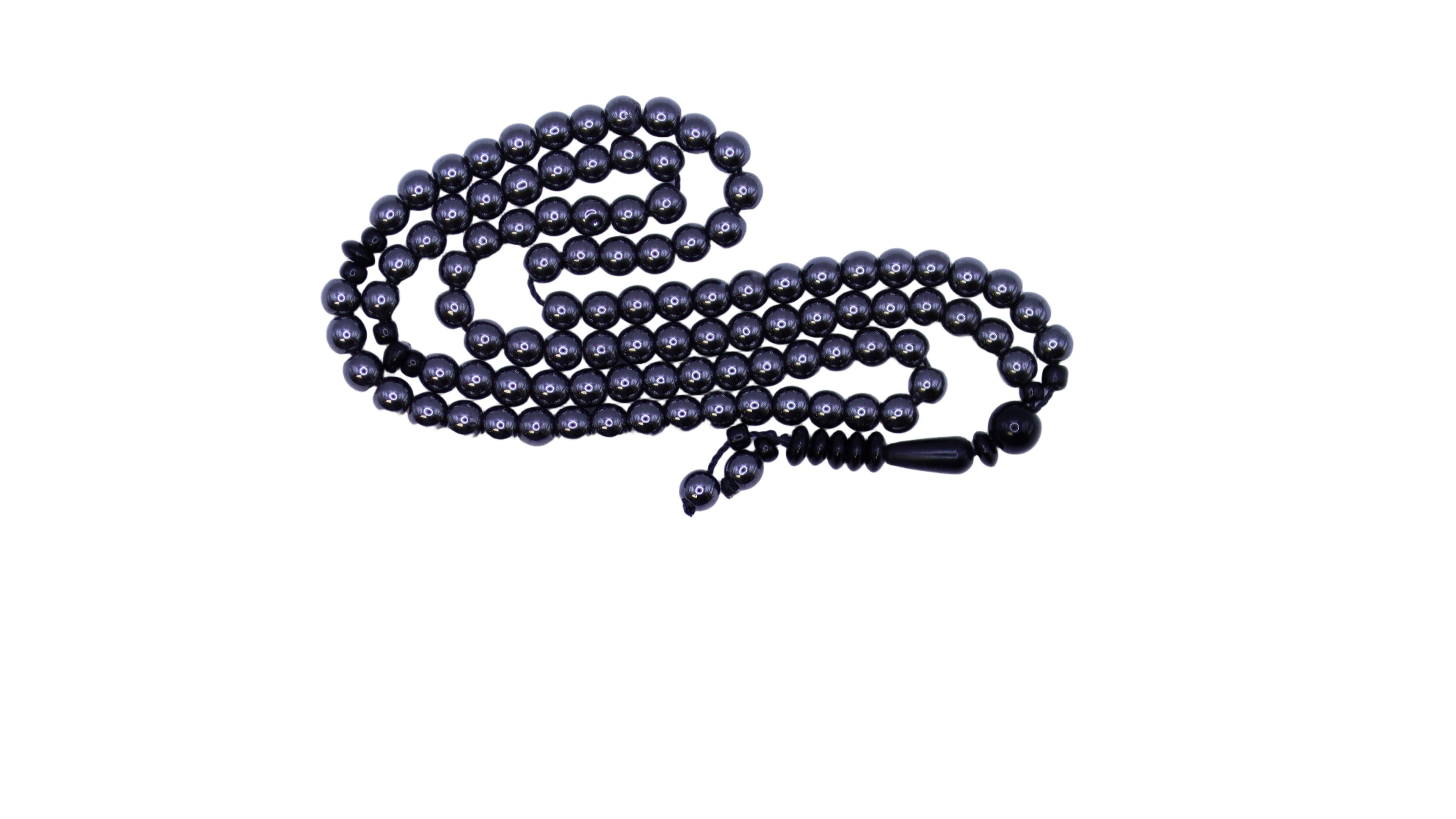 Islamic Tesbih metal Prayer Beads 99 Count - Dark gray