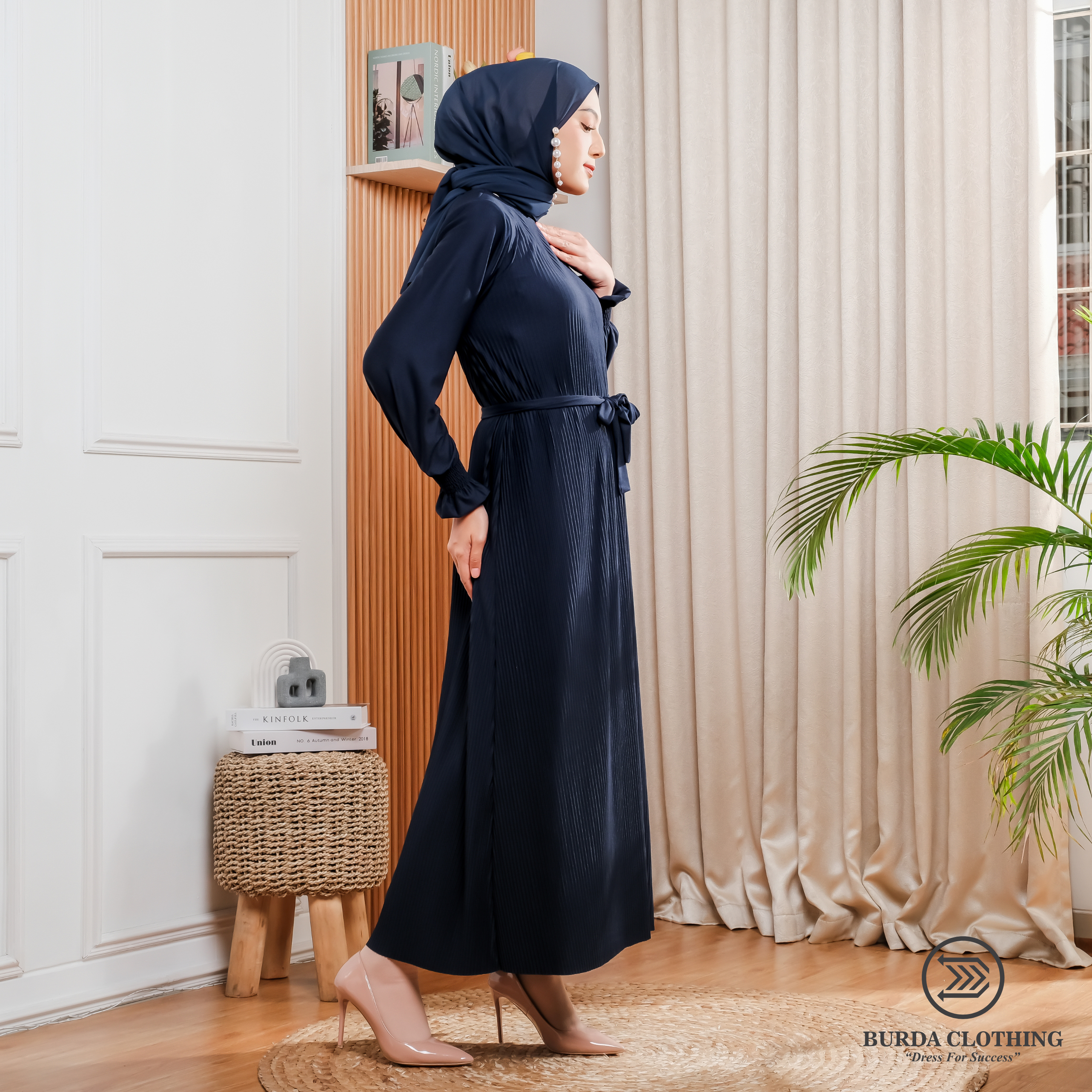 Women's Old dress Navy - Burdaclothing