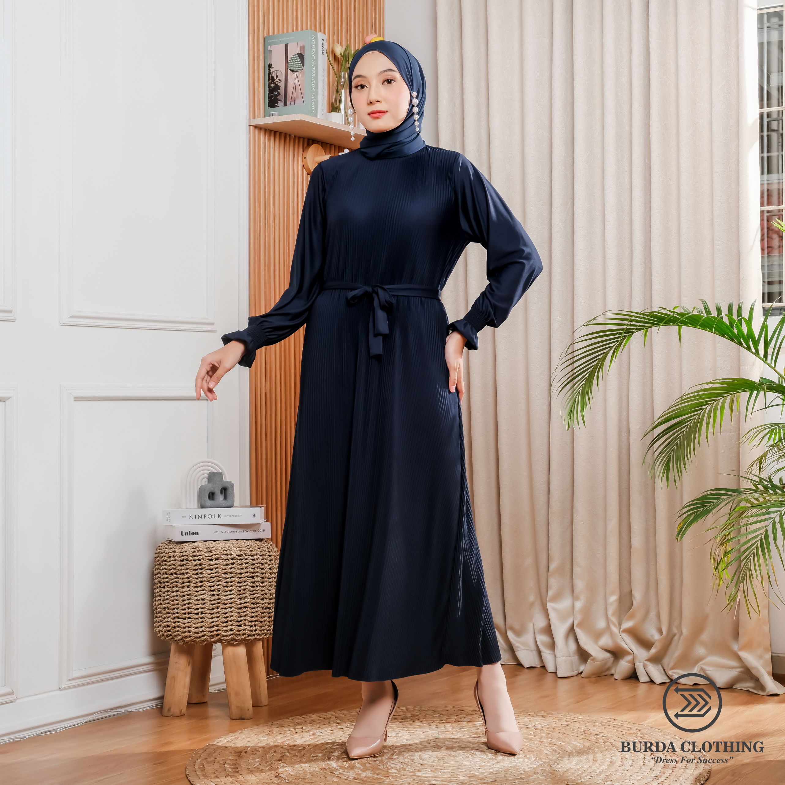 Women's Old dress Navy - Burdaclothing