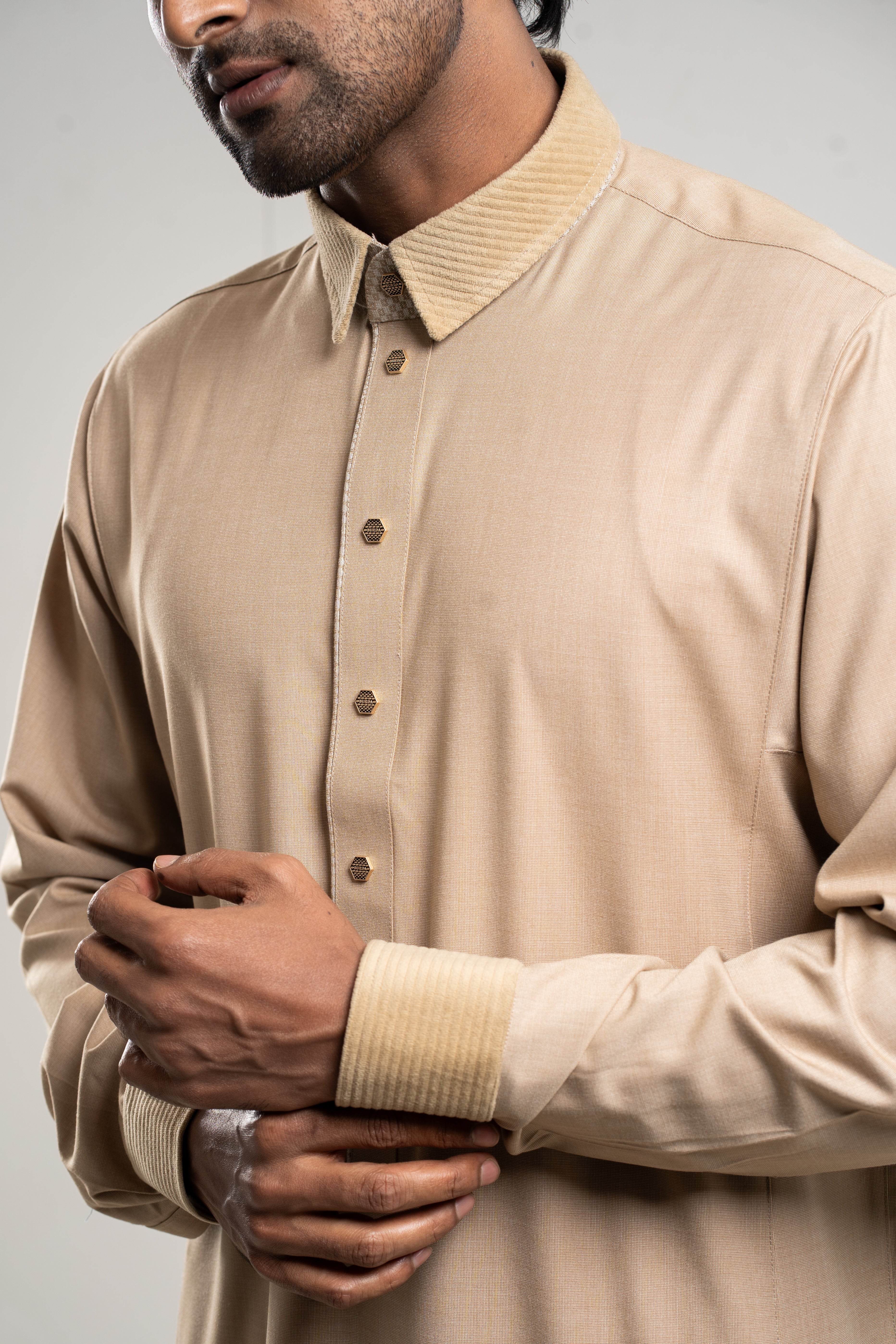 Adult Premium Thobe 218 Gold - Burdaclothing