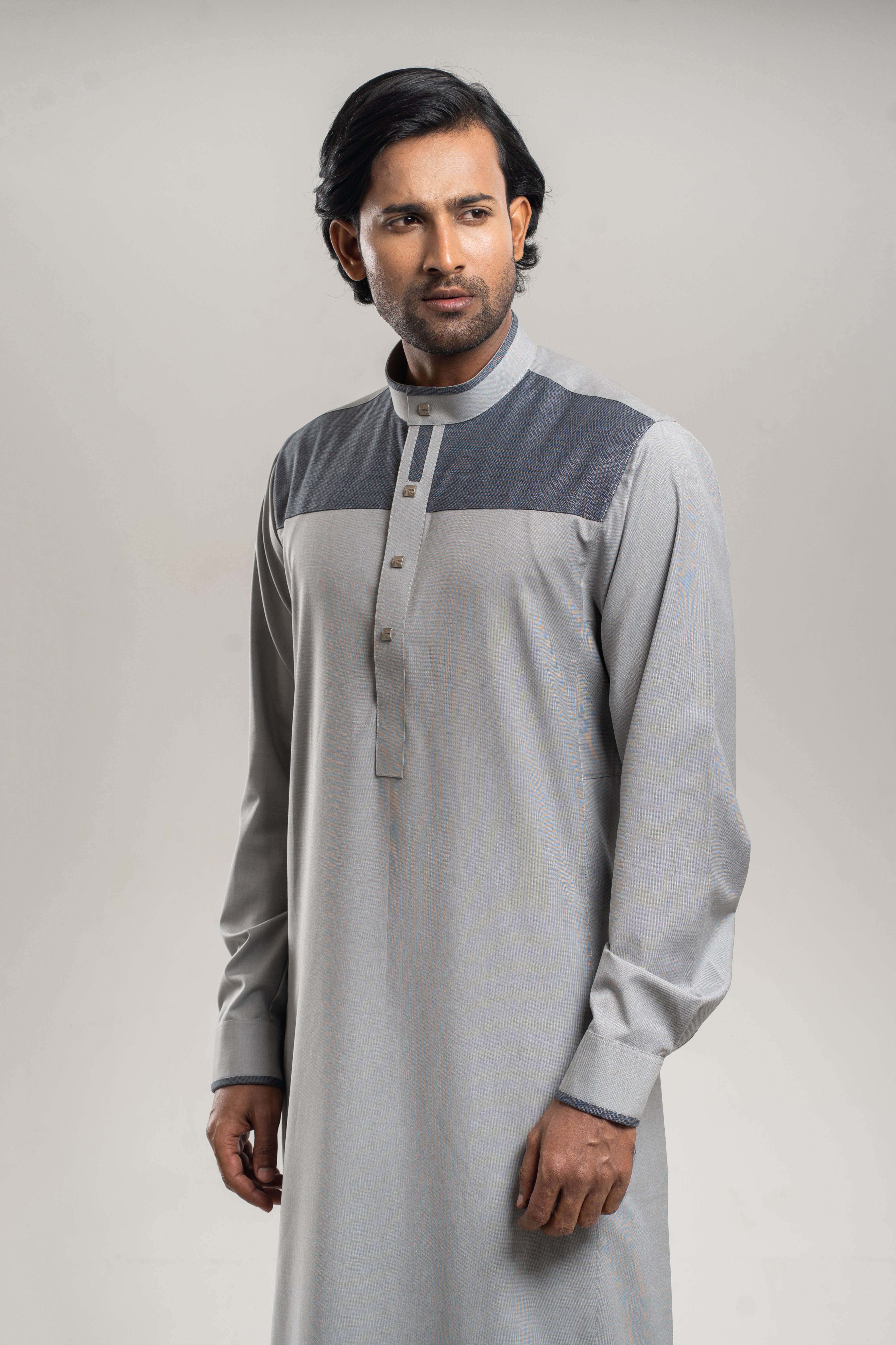 Adult Premium Thobe 223 Gray - Burdaclothing