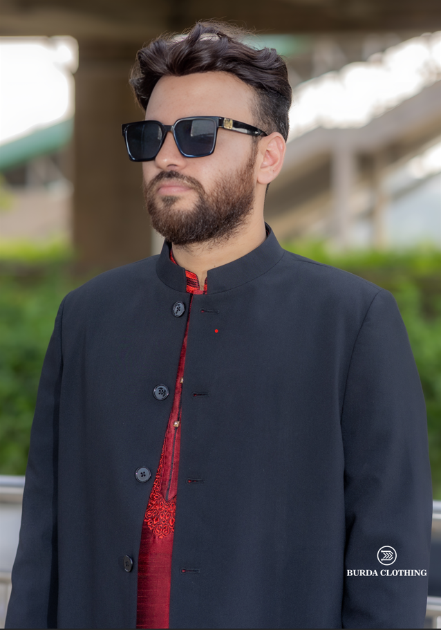 All Black Long Coat