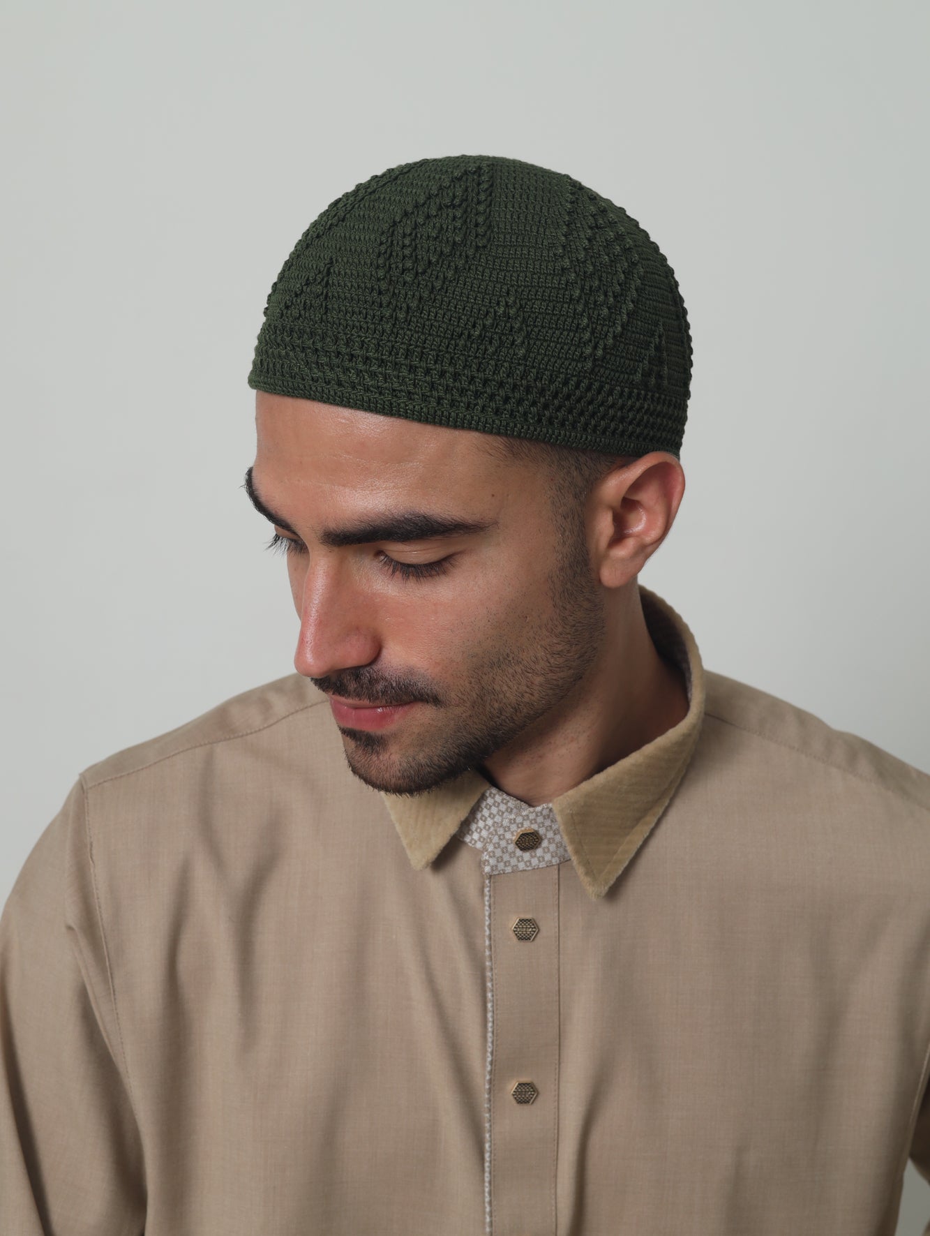 Kufi aus Baumwolle mit Totenkopfmuster