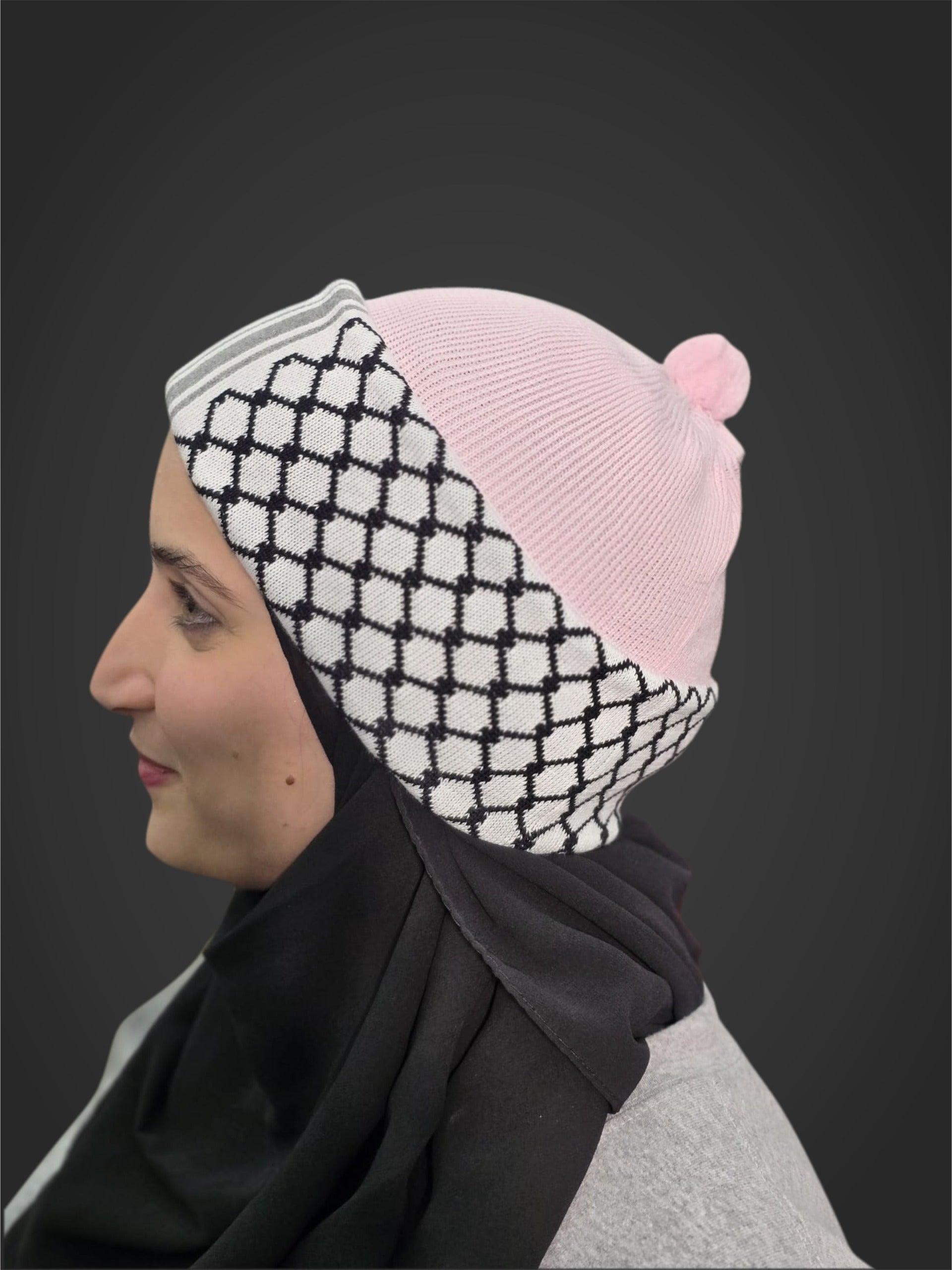 Palestine Kufiya Beanie Womens