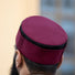 Burdaclothing 21 / Maroon / Black Folded Kufi 2-Tone