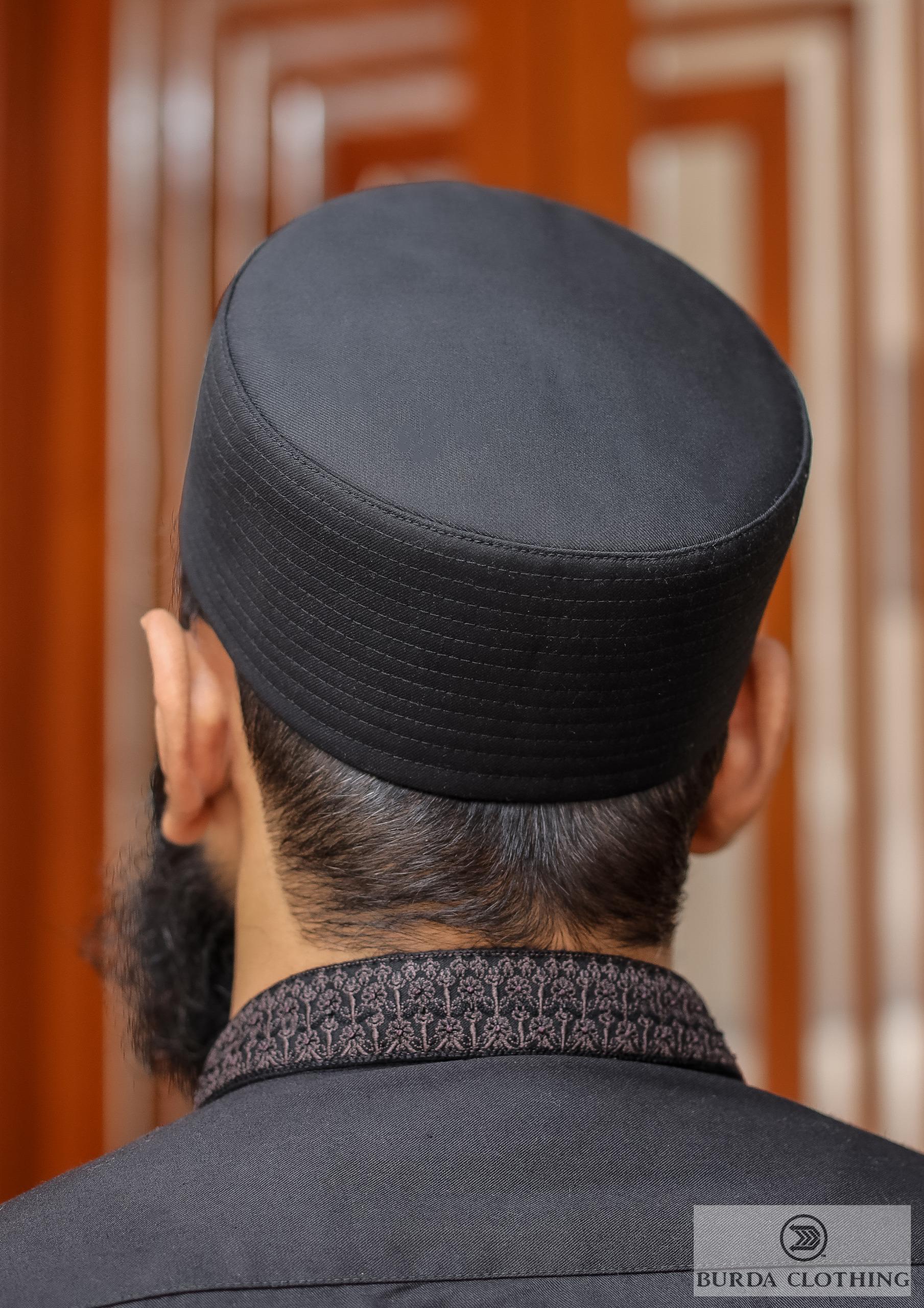 Burdaclothing 21 XS / Black Soft Imam Kufi
