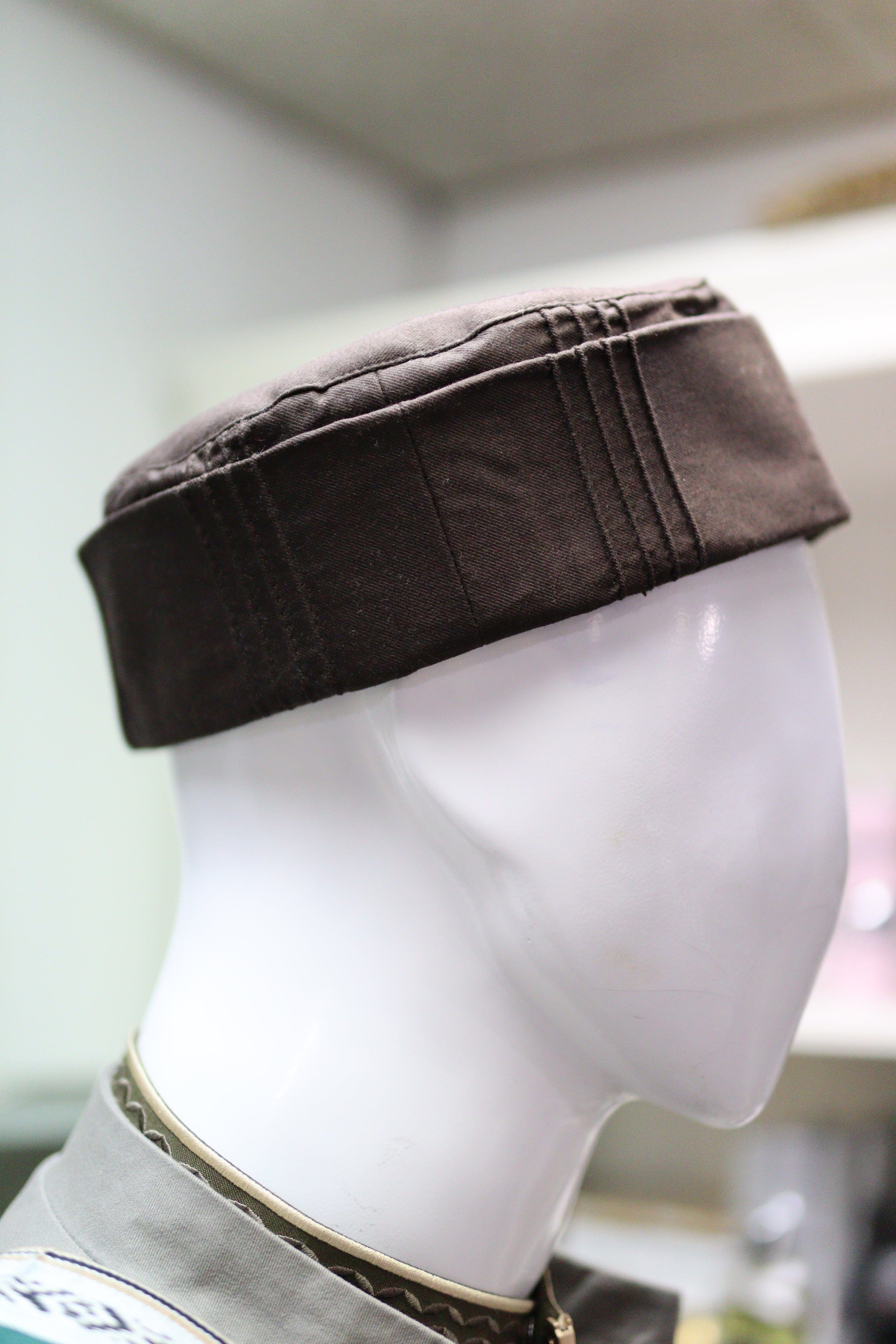 burdaclothing 21 XS / Dark Brown Folded Kufi