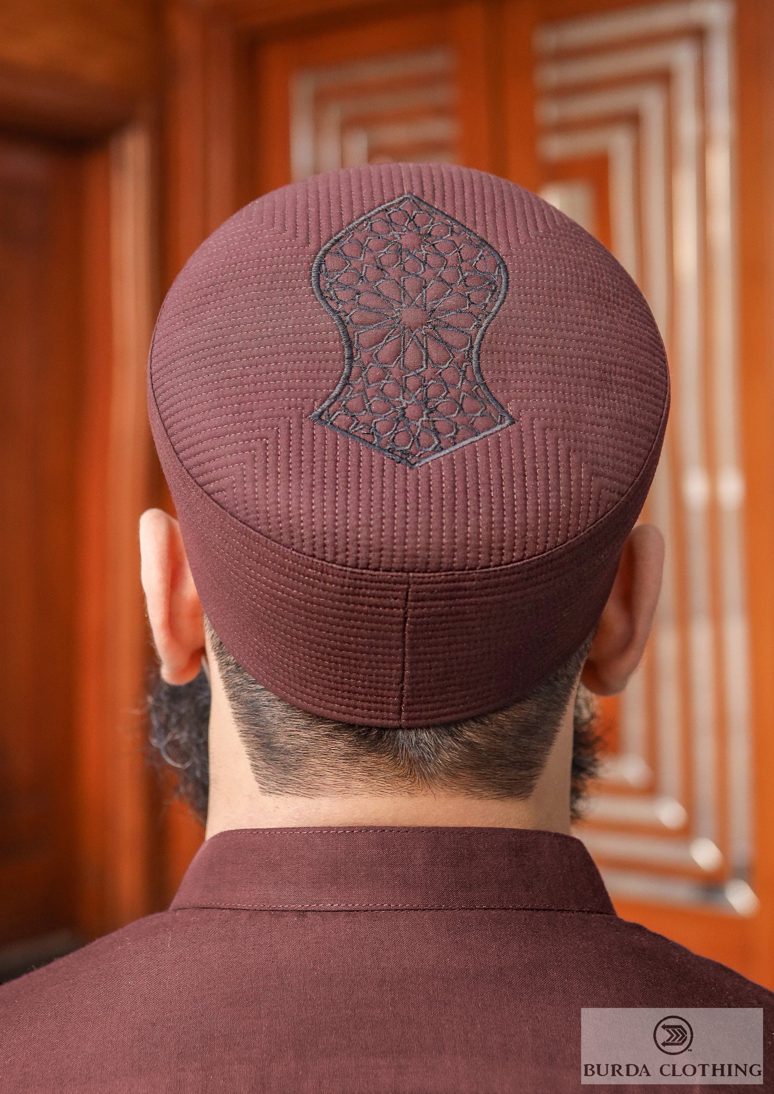 Burdaclothing 21 XS / Maroon Sandal Turban Kufi