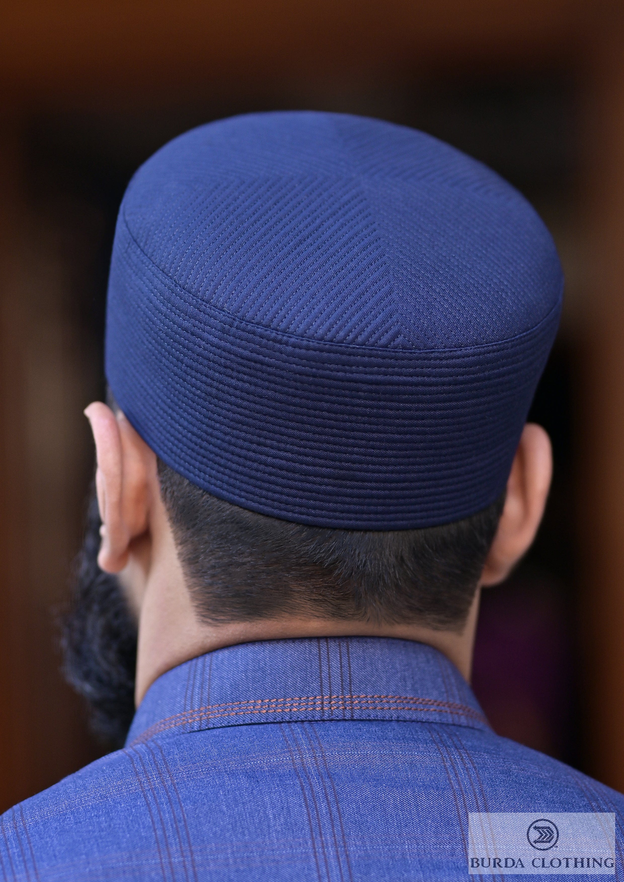 Burdaclothing 21 XS / NAVY BLUE Turban Kufi (Click to see 14 more colors)