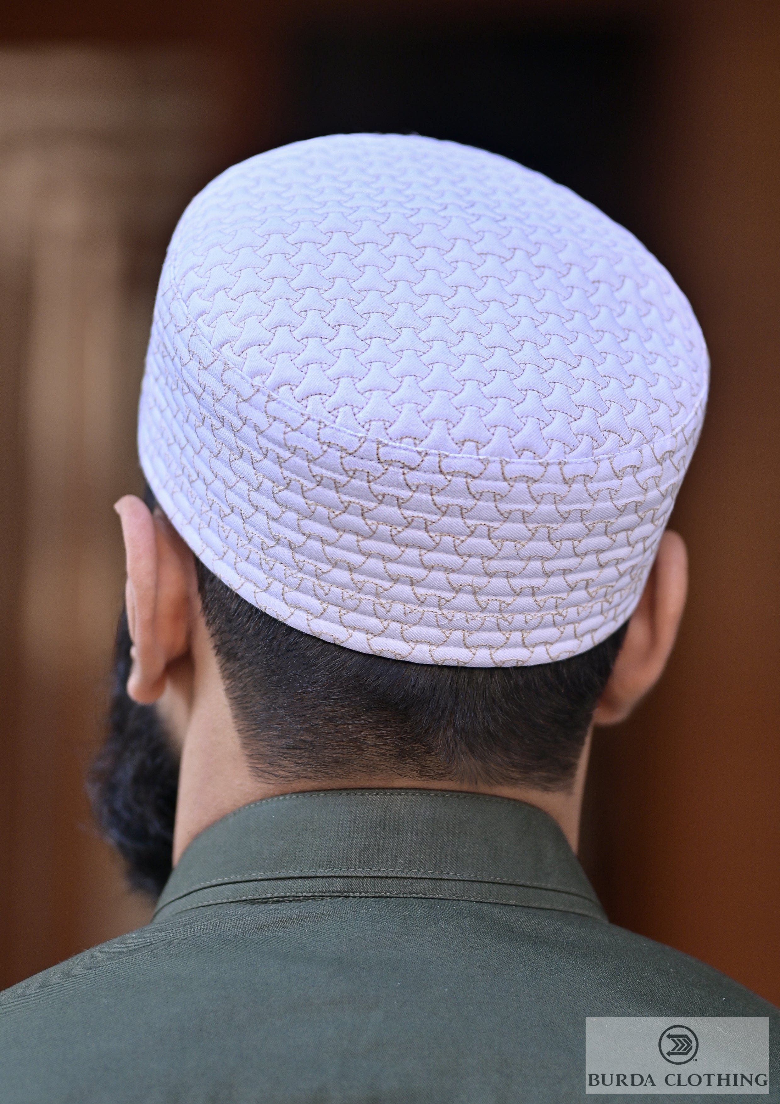 Burdaclothing 21 XS / White Evoke Kufi/Hat
