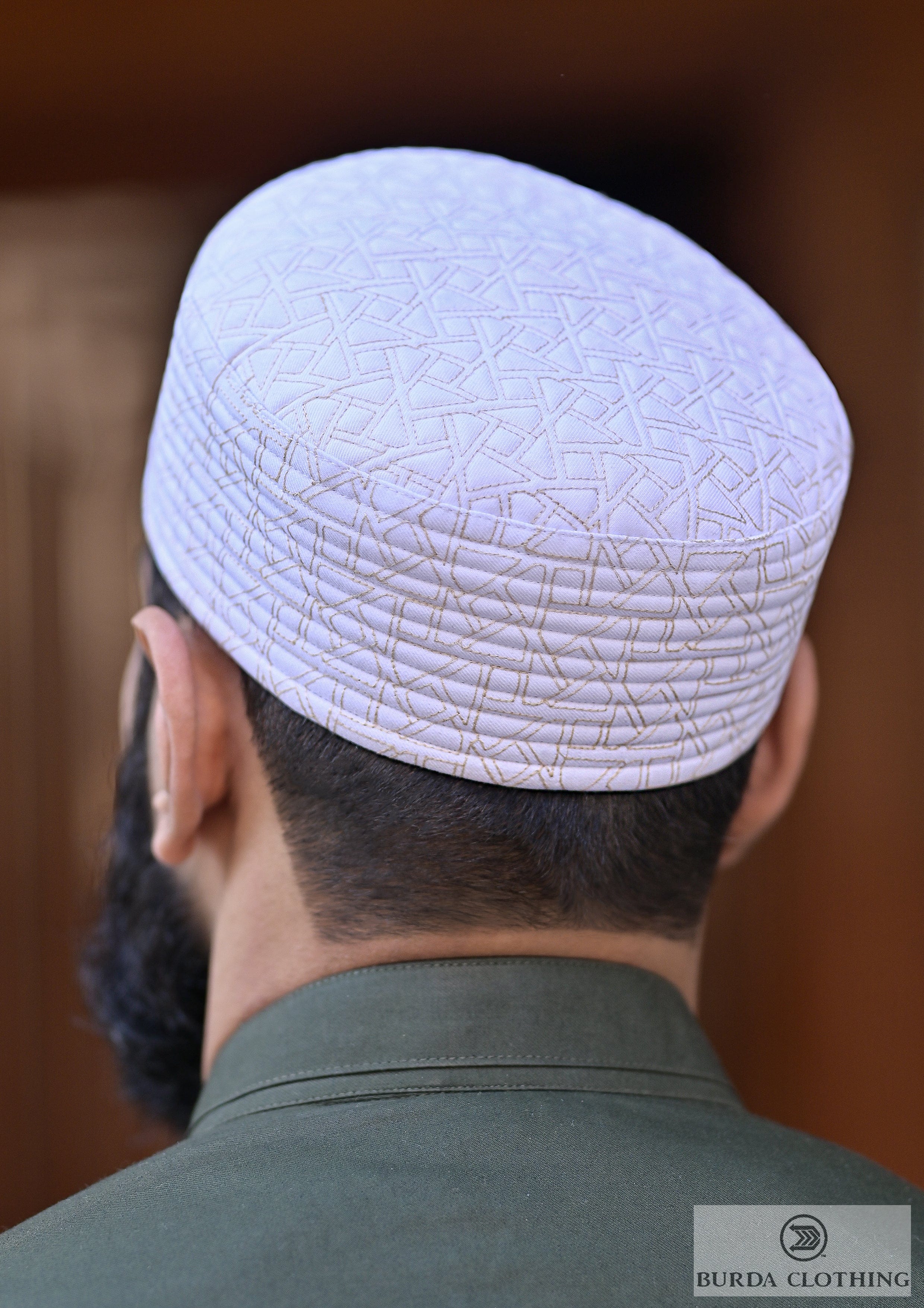 Burdaclothing 21 XS / White Nova Kufi/Hat