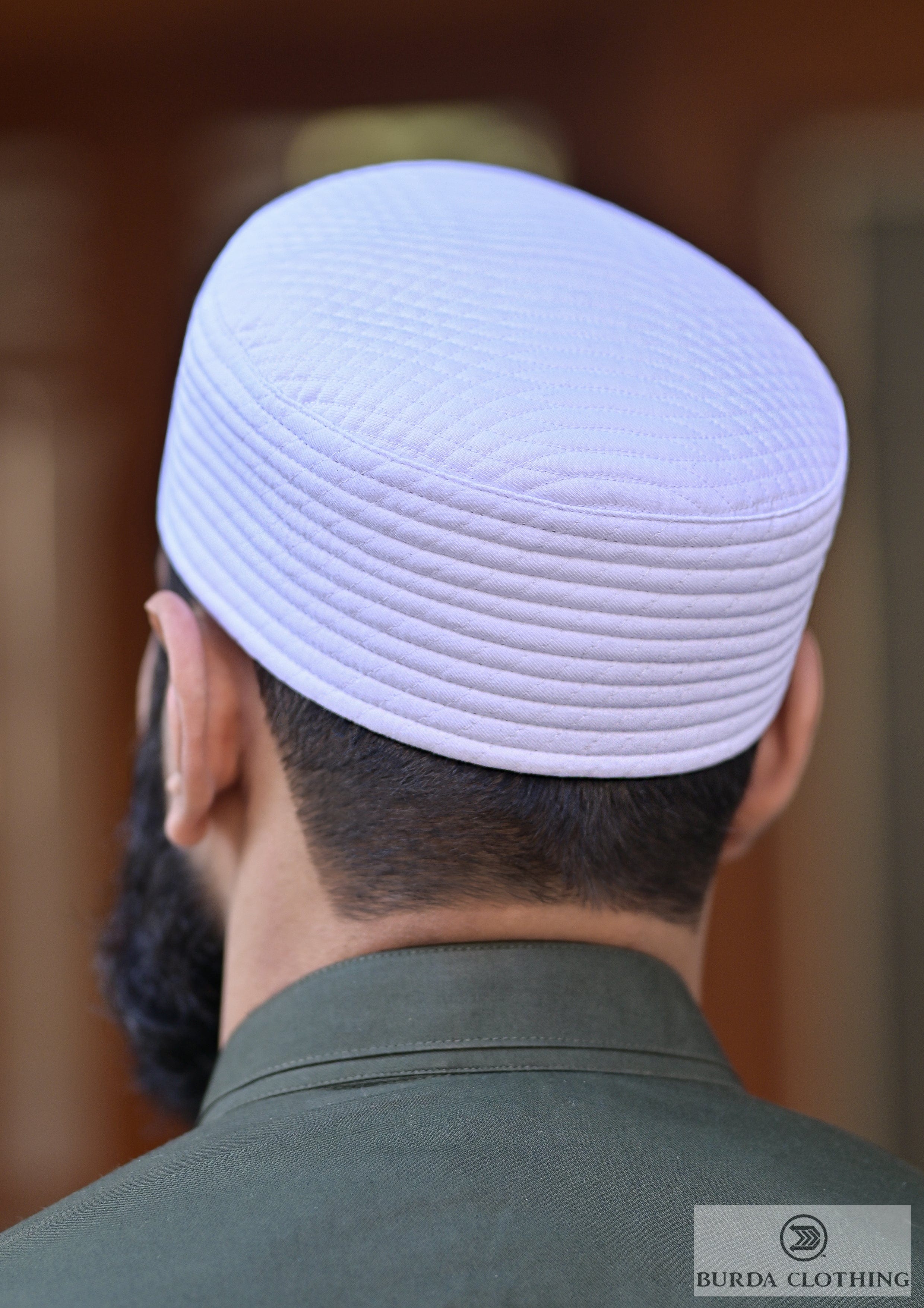 Burdaclothing 21 XS / White Zephyr Kufi/Hat