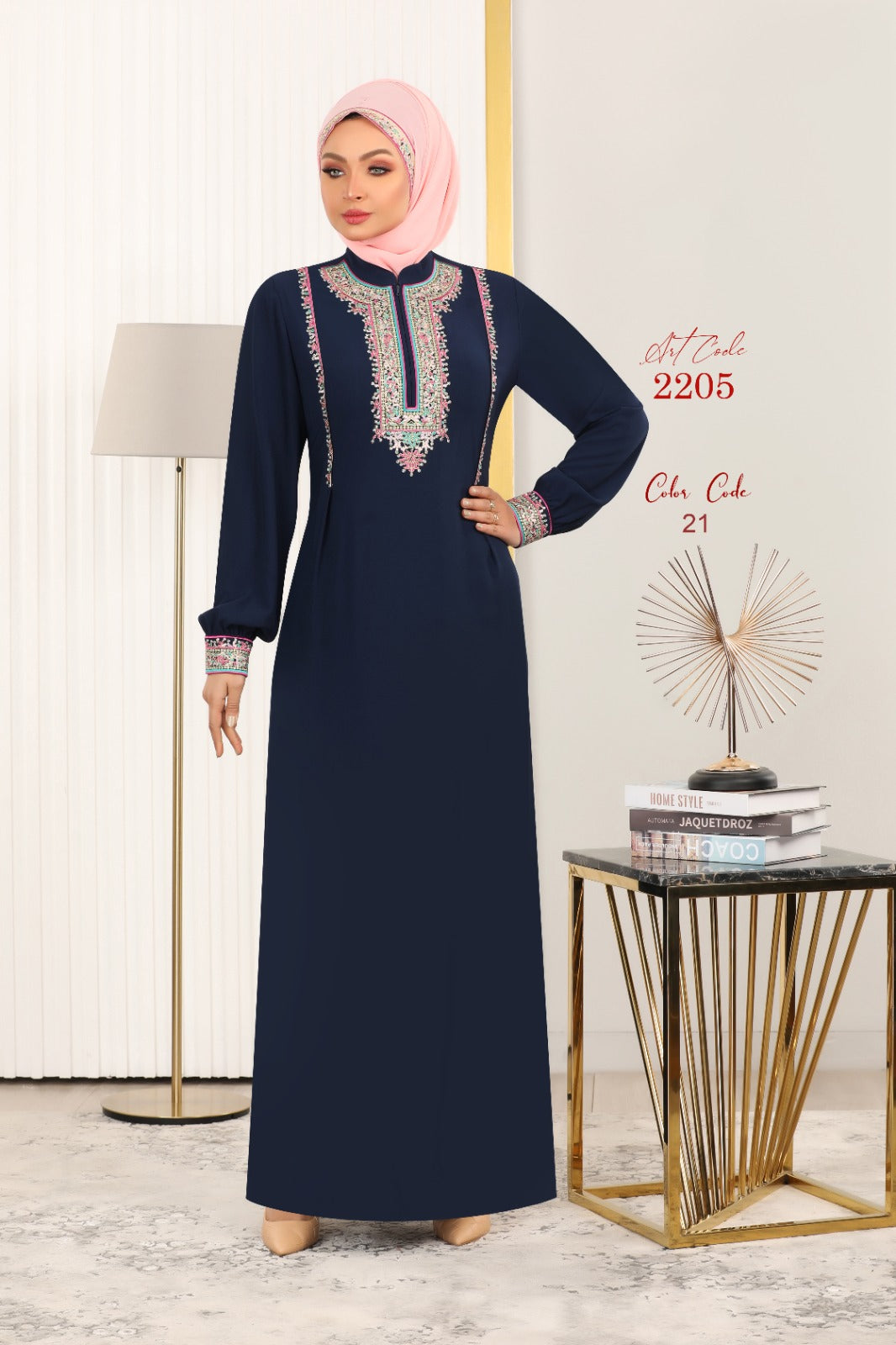 Burdaclothing Abaya 201-Blue