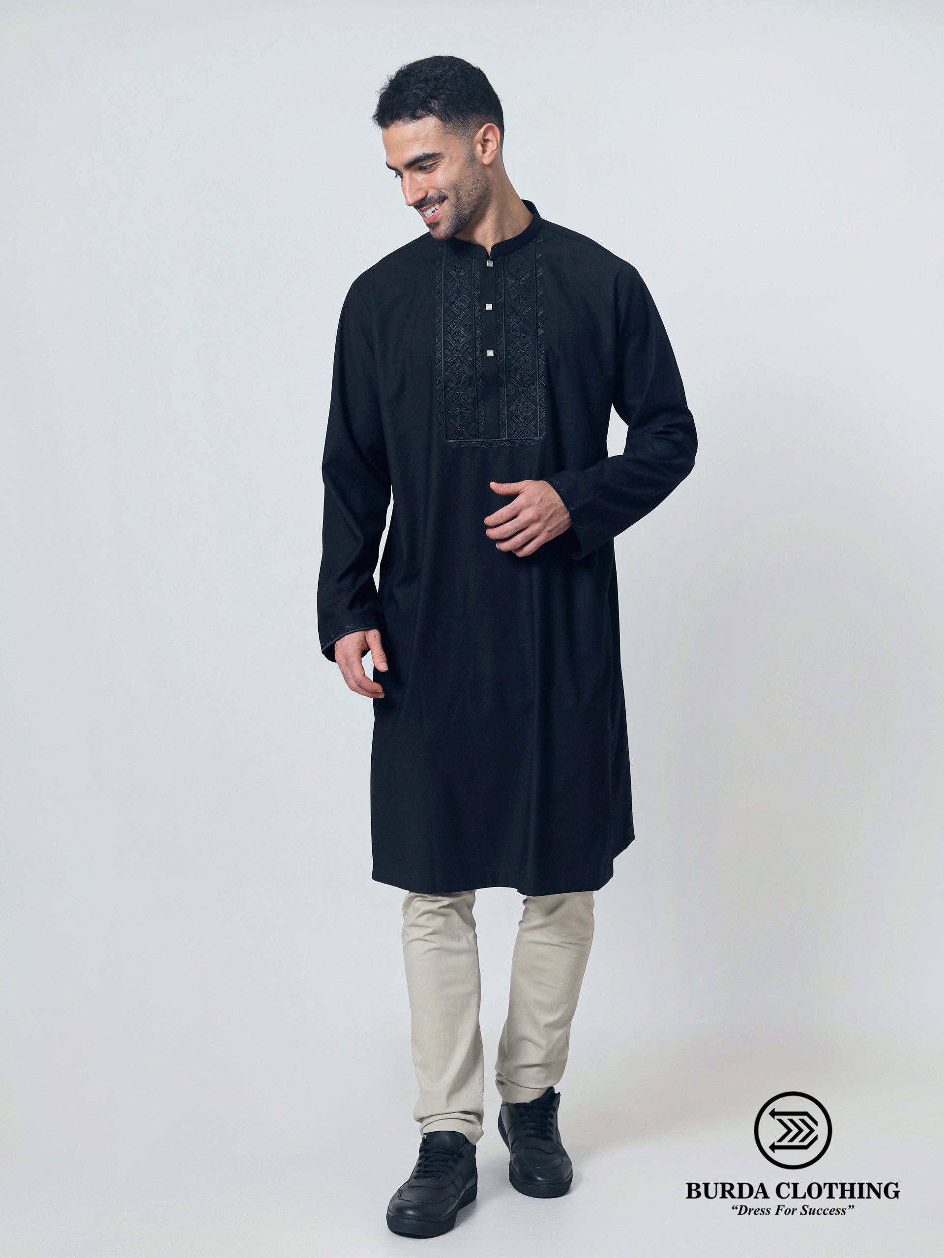 Adult Kurta 406 Black by Burdaclothing