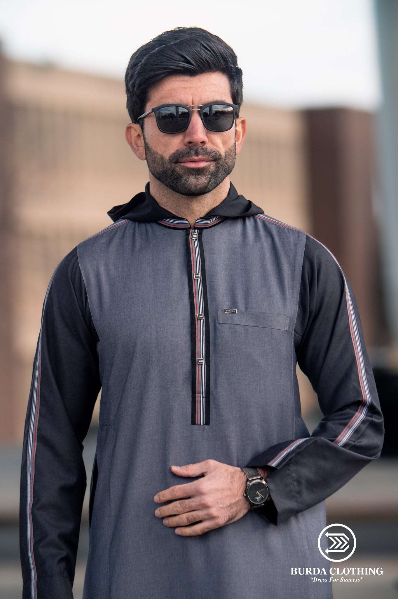 Burdaclothing Adult Premium Hoodie Thobe 515 (Father & Son)