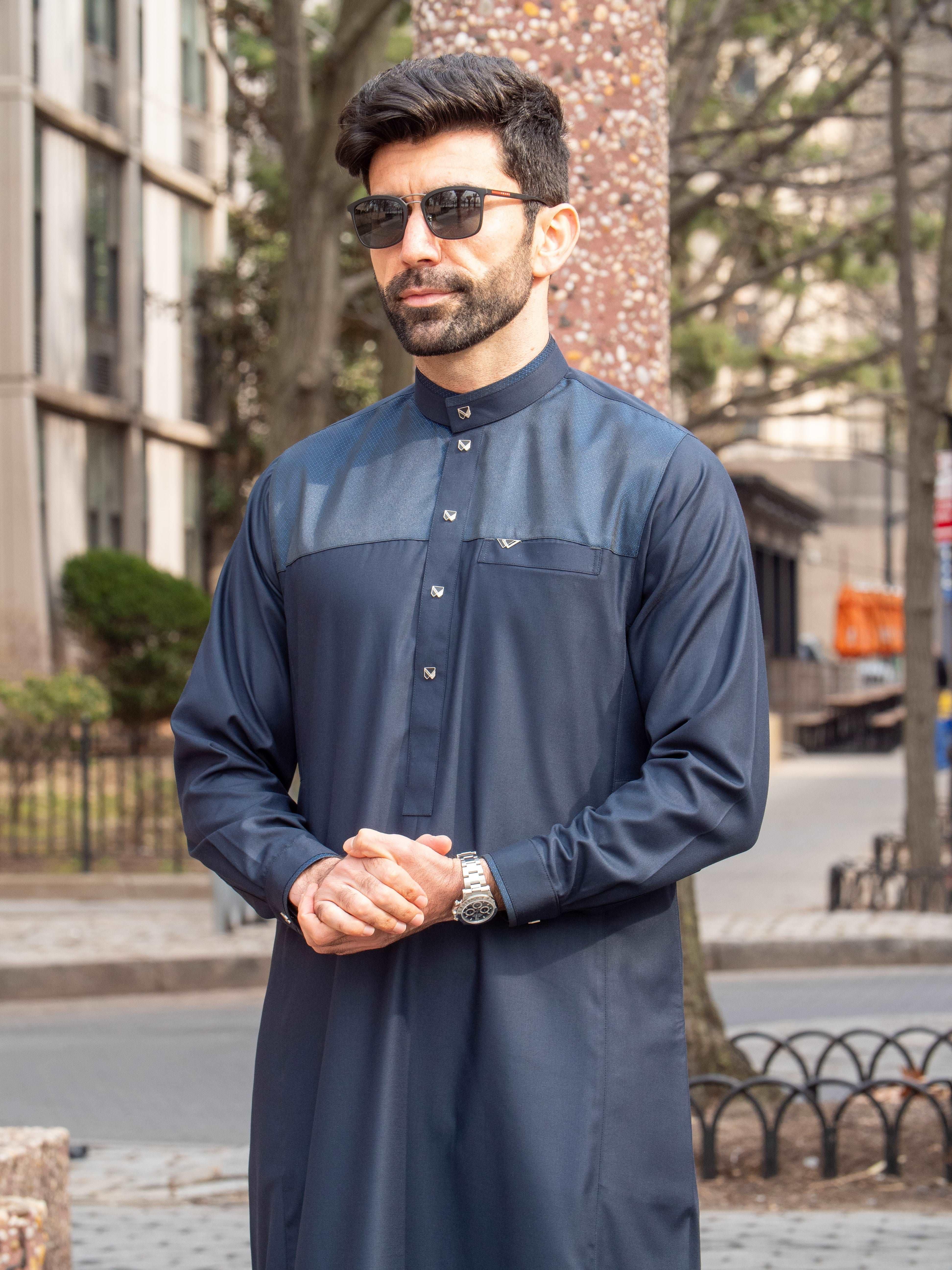 Burdaclothing Adult Premium Thobe 101C Navy Blue