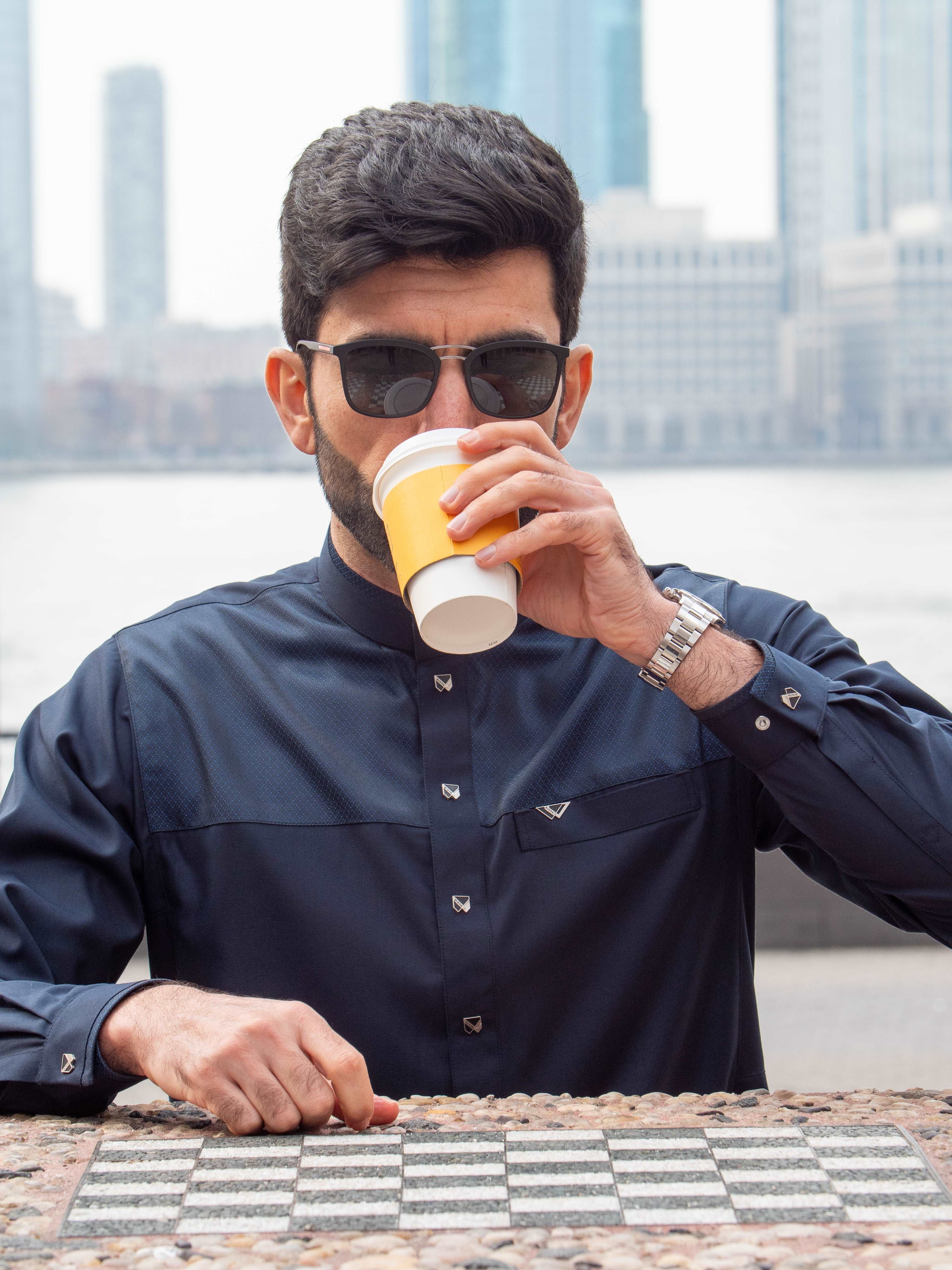 Burdaclothing Adult Premium Thobe 101C Navy Blue