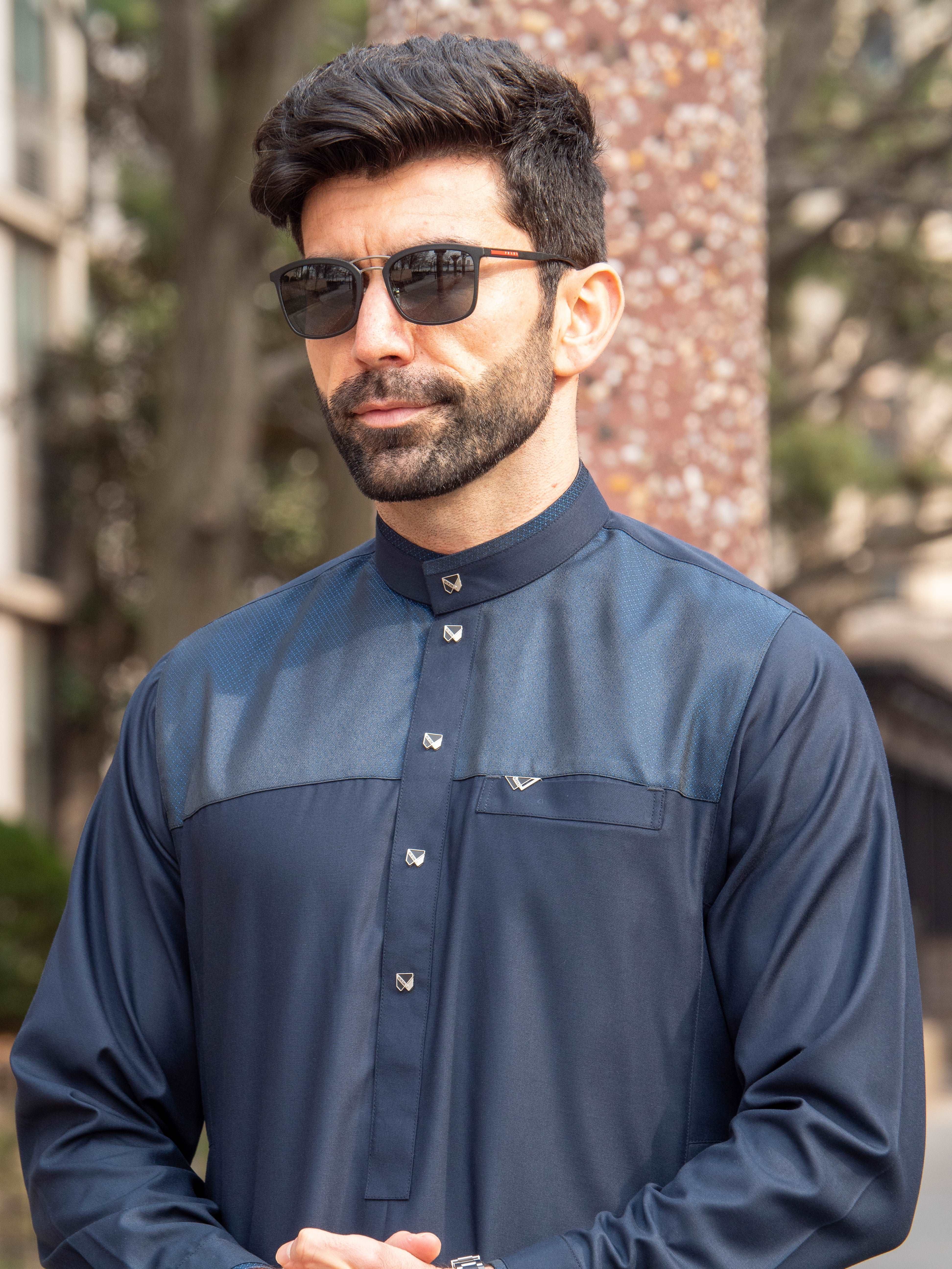 Burdaclothing Adult Premium Thobe 101C Navy Blue