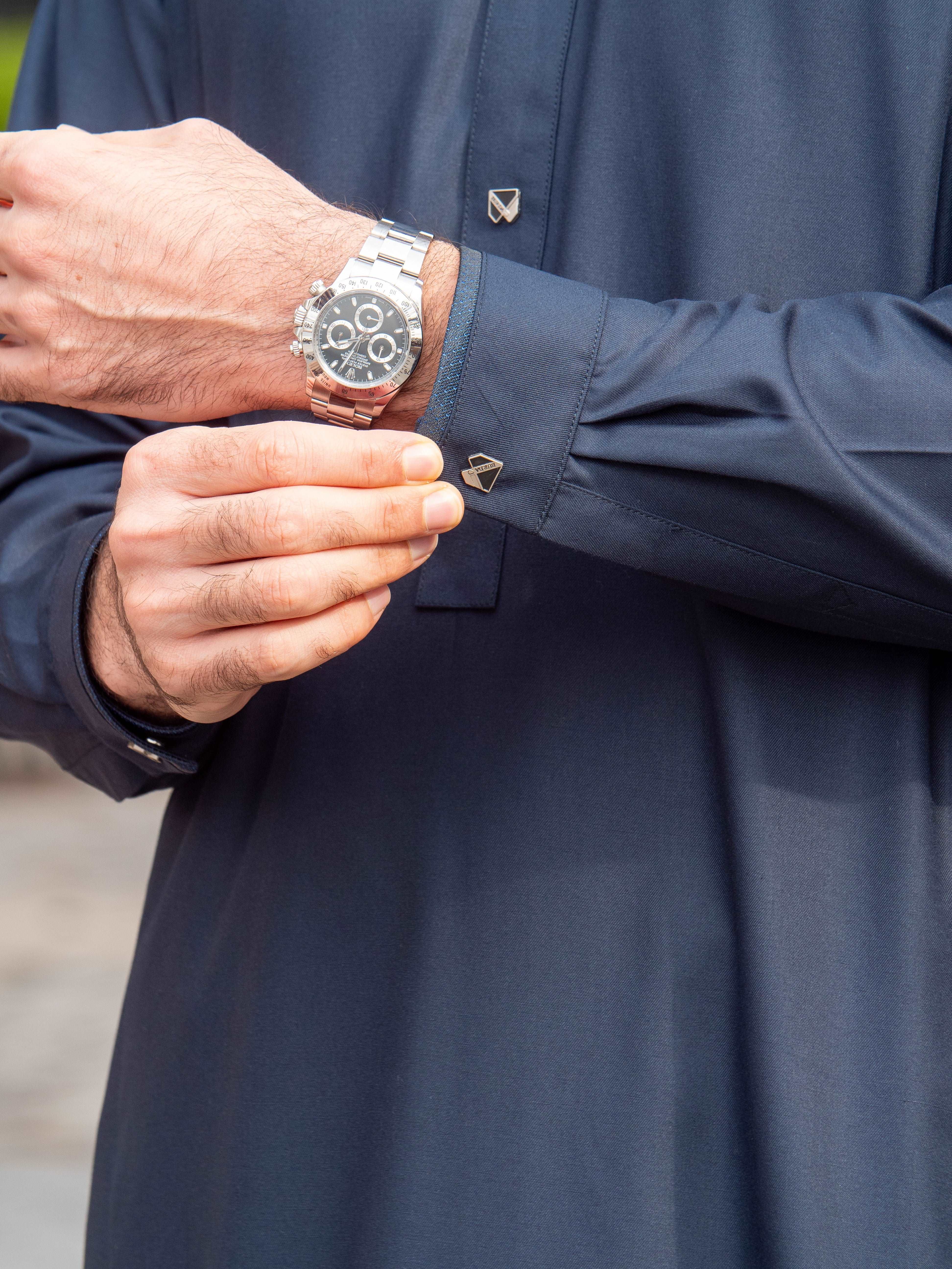 Burdaclothing Adult Premium Thobe 101C Navy Blue