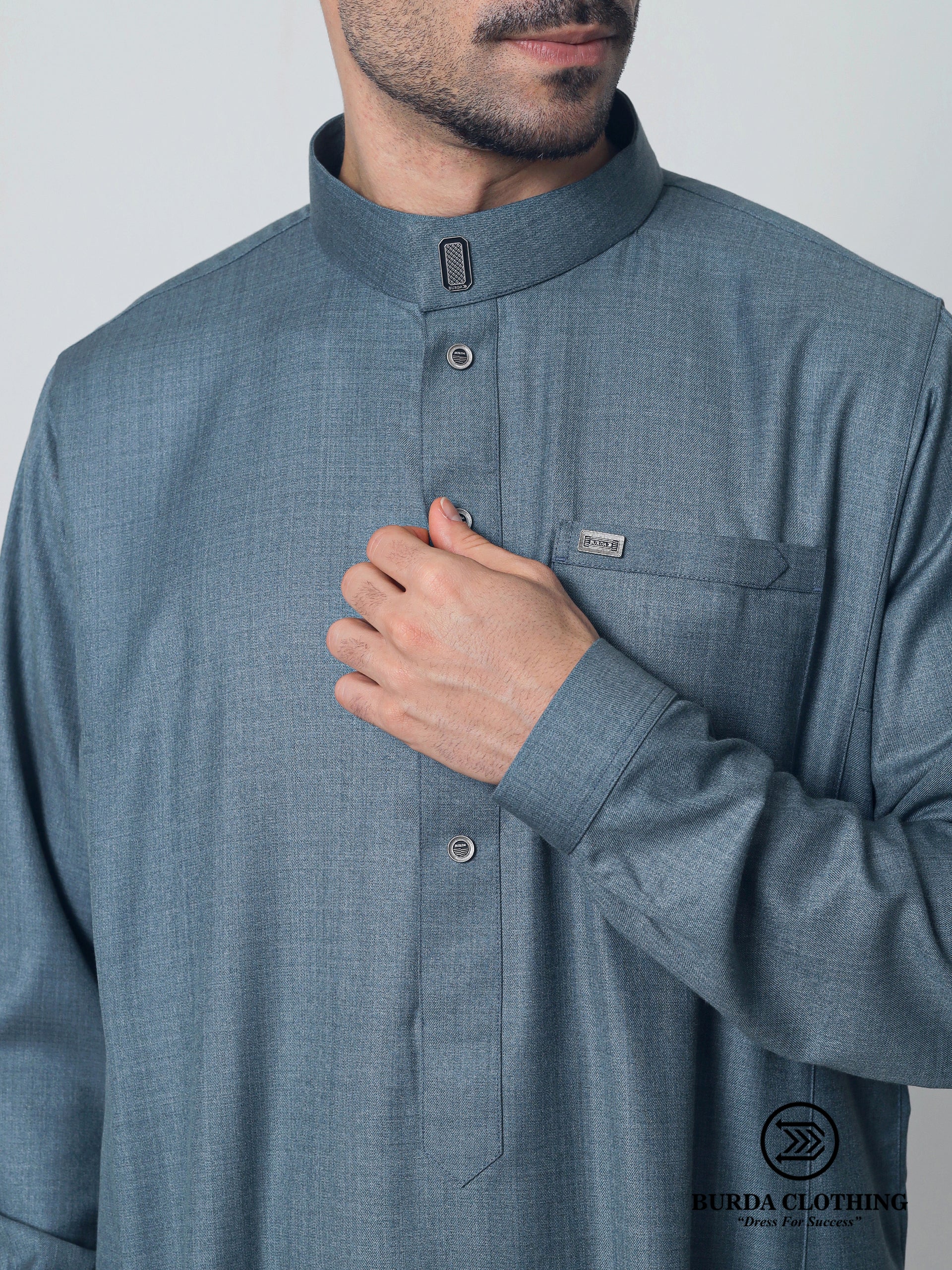 Adult Premium Thobe 113 Gray by Burdaclothing