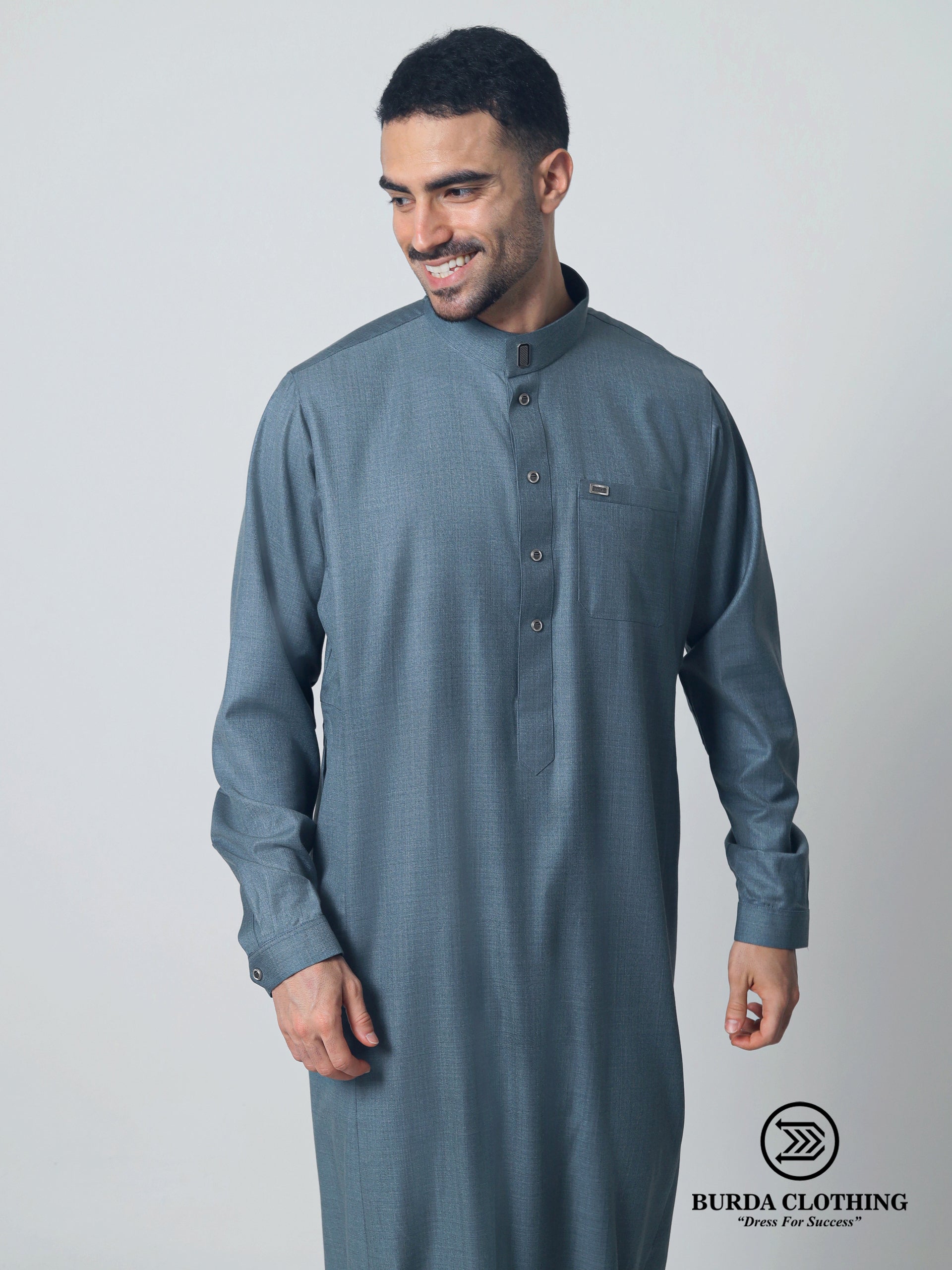 Adult Premium Thobe 113 Gray by Burdaclothing