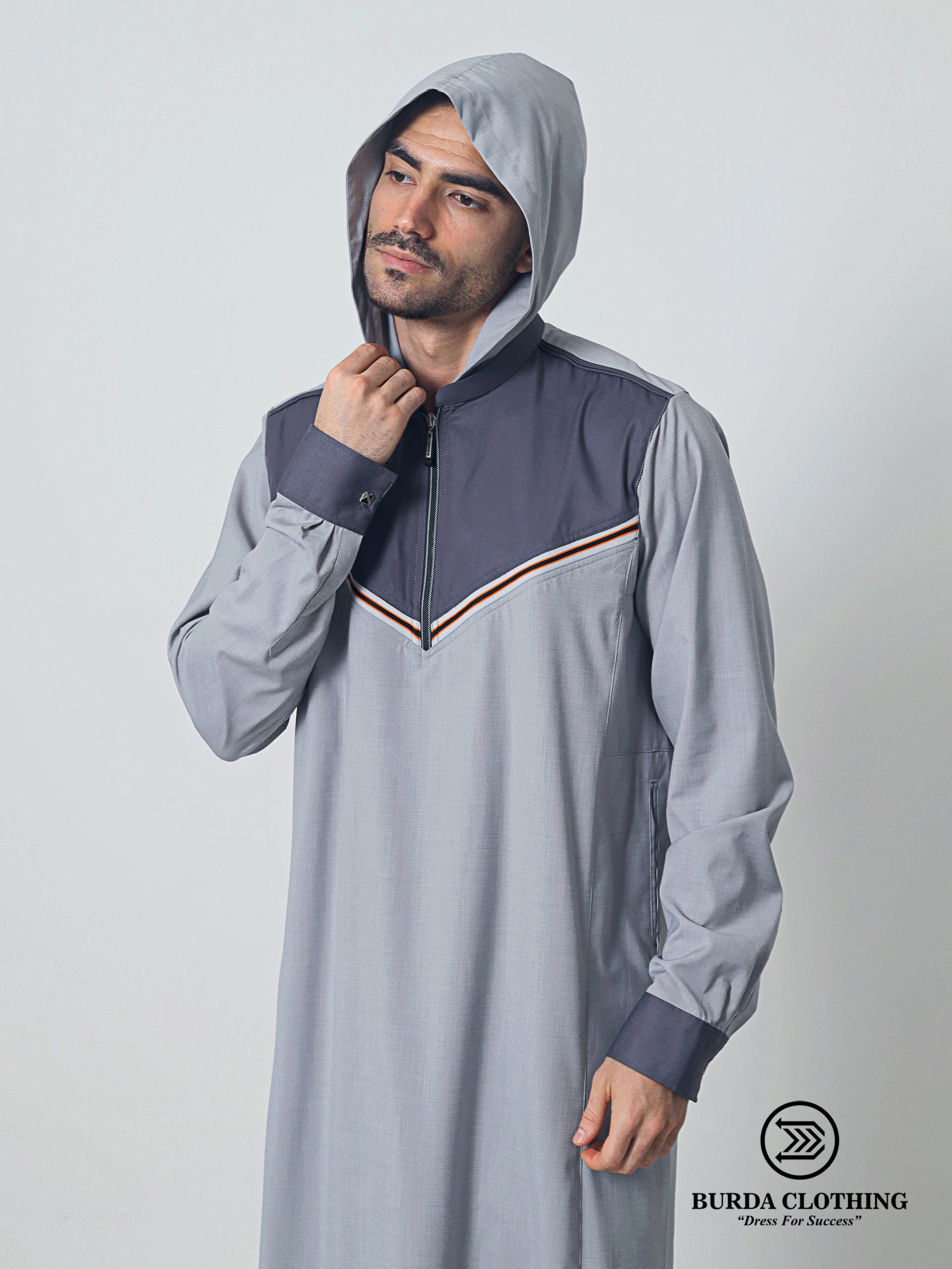 Adult Premium Thobe 212 Gray by Burdaclothing