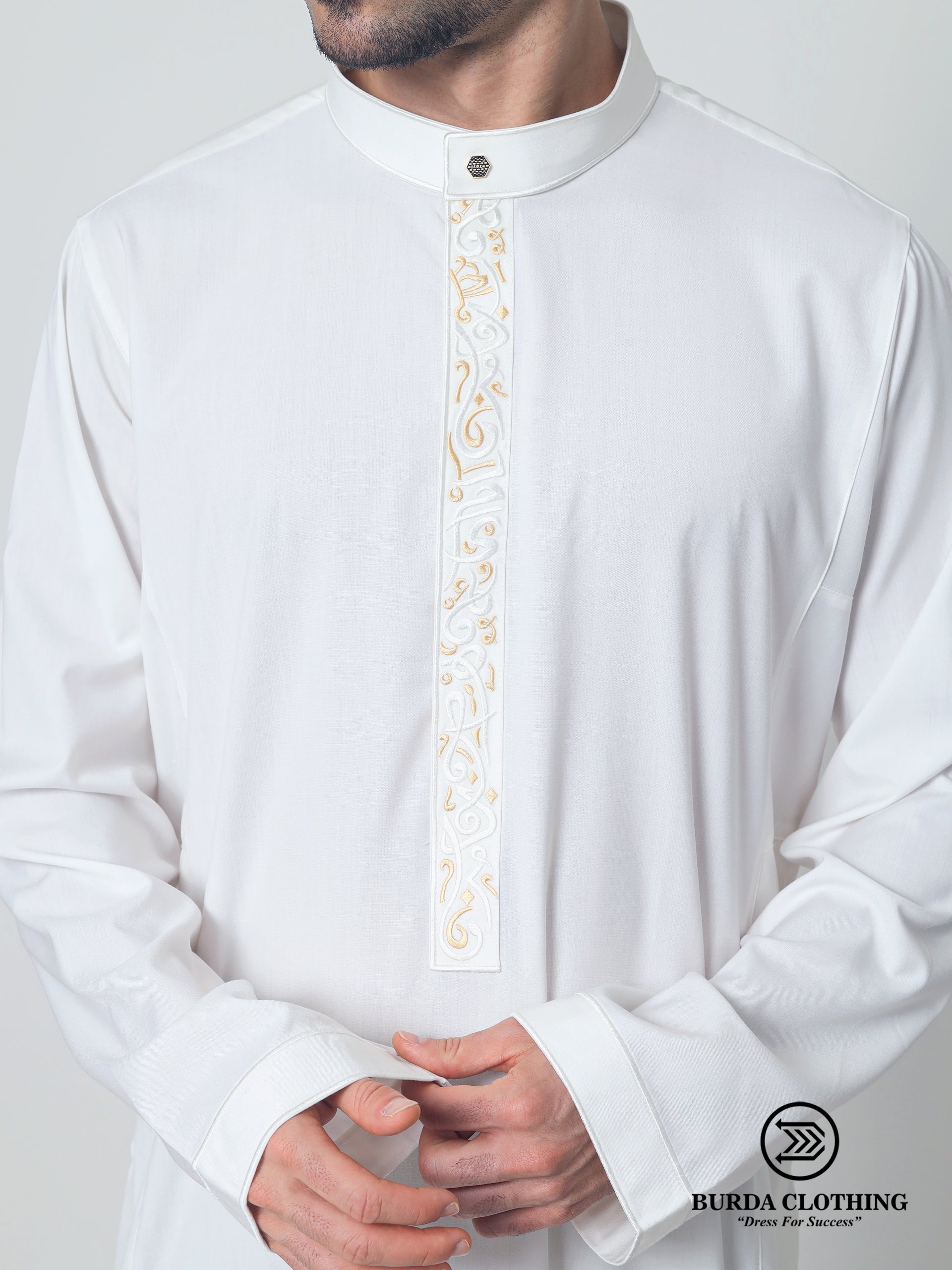 Adult Premium Thobe 213 Off White (Father & Son) by Burdaclothing