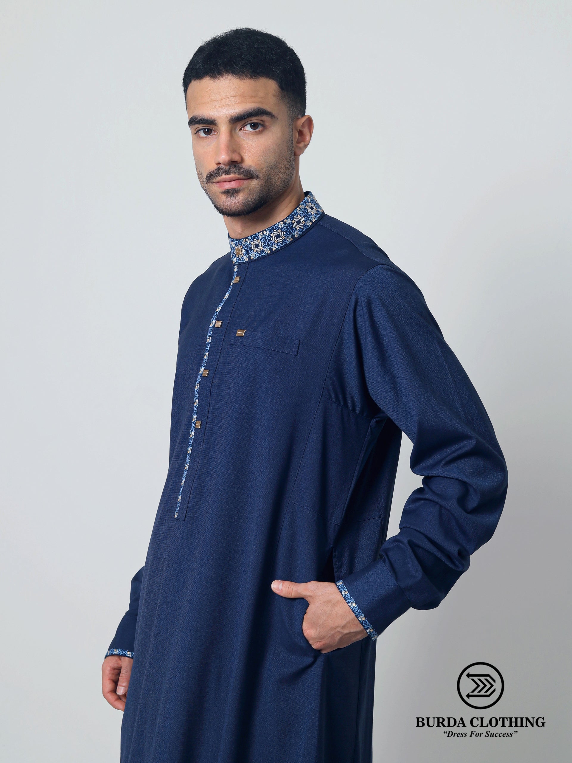 Adult Premium Thobe 221 Navy by Burdaclothing