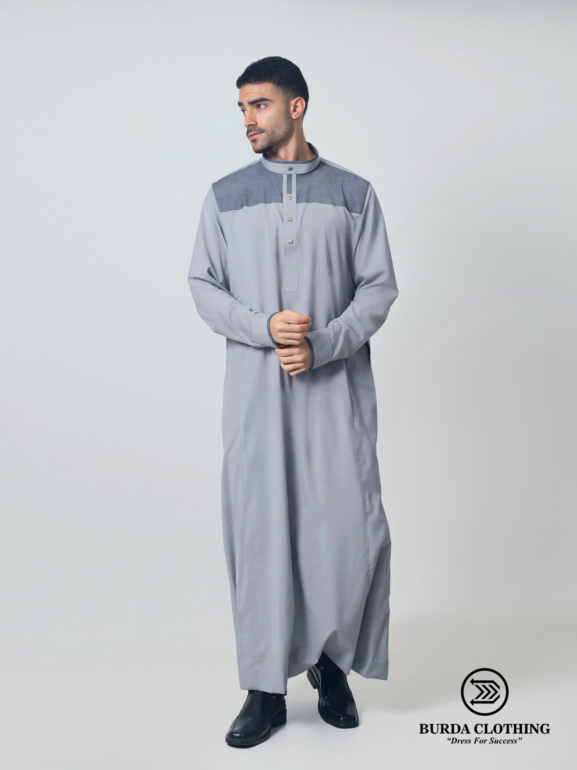 Adult Premium Thobe 223 Gray by Burdaclothing