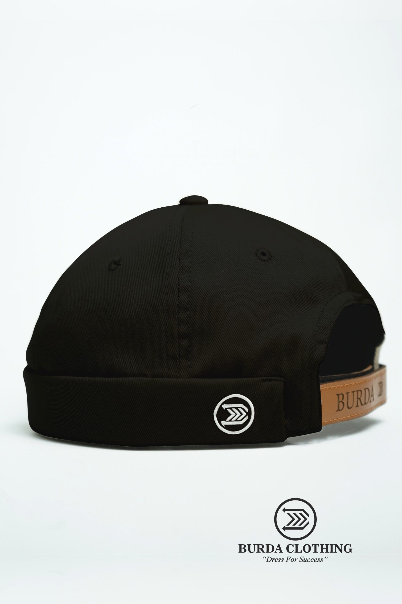 Burdaclothing BLACK Brimless Hat