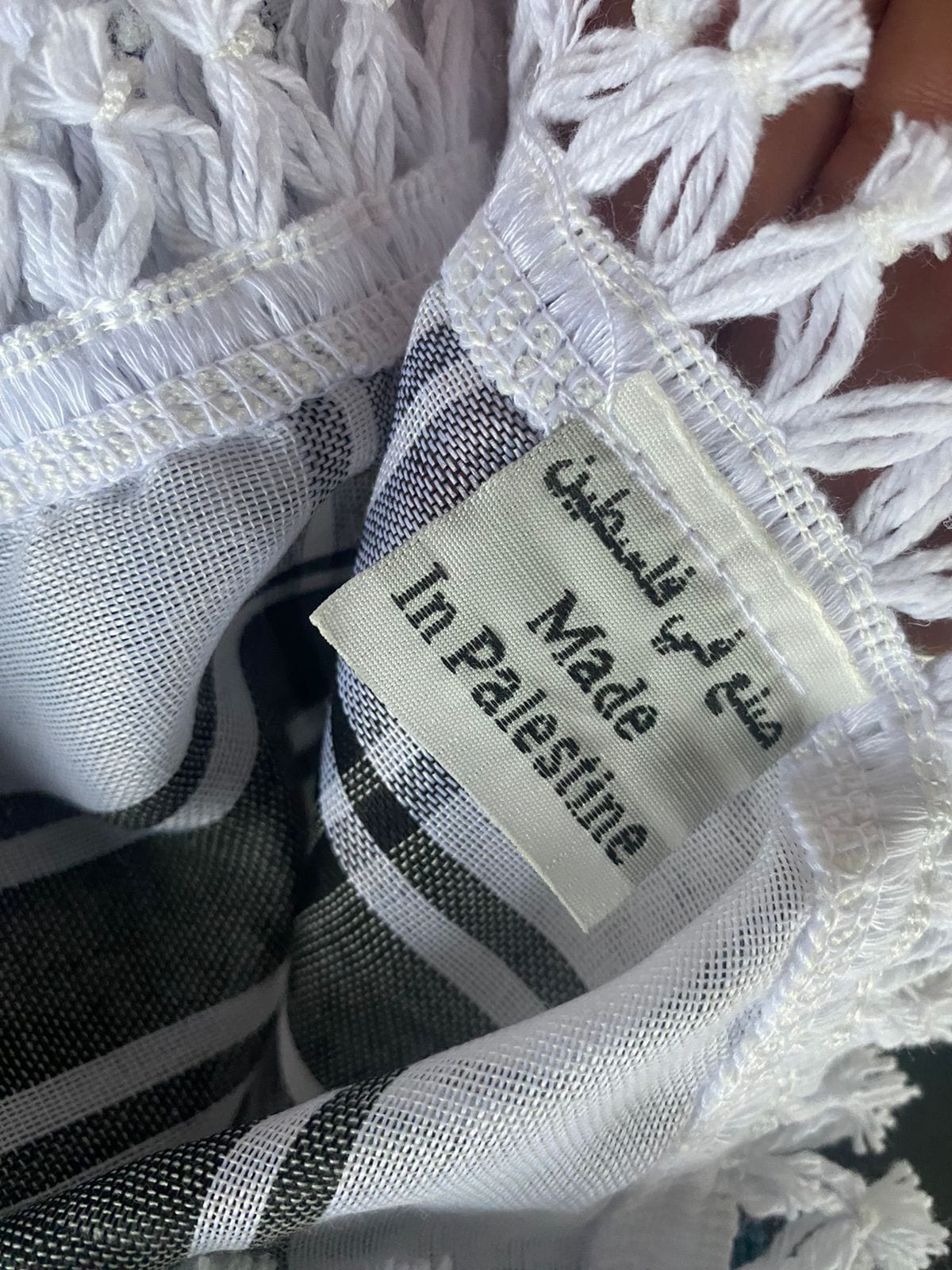 Burdaclothing Black & White Nablus Kufiya