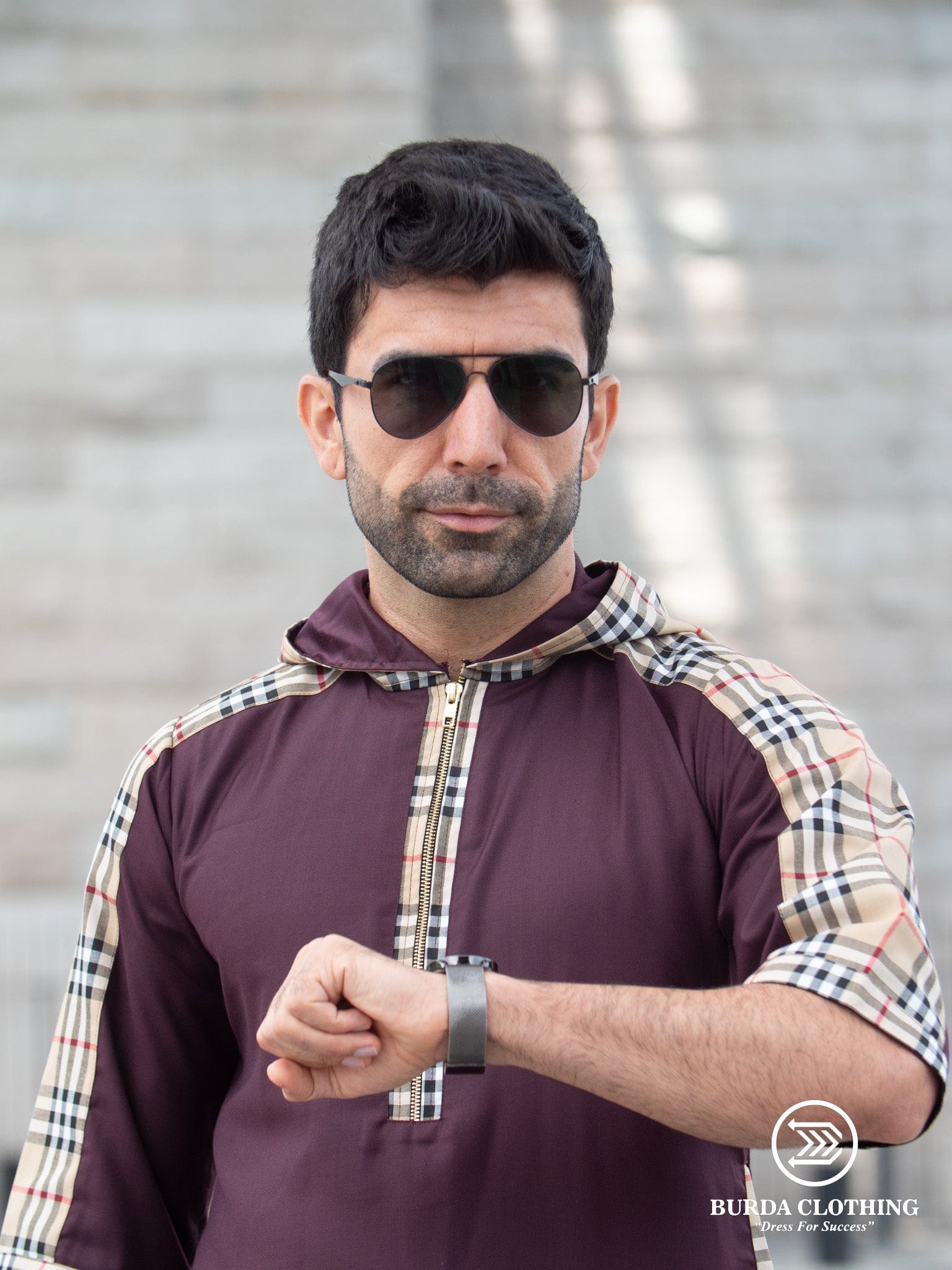 burdaclothing BODYGUARD ADULT HOODIE THOBE (HALF SLEEVE EDITION)