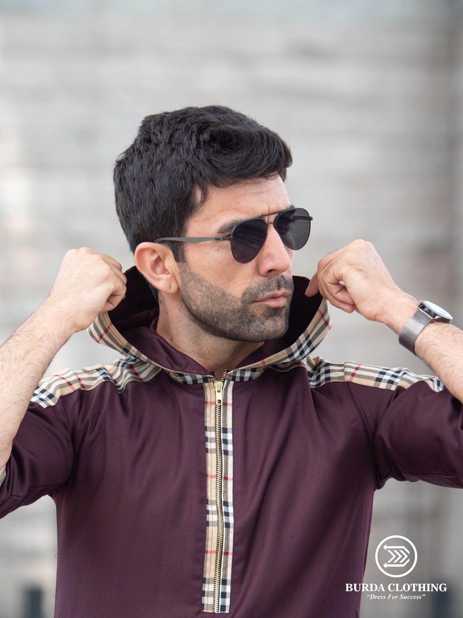 burdaclothing BODYGUARD ADULT HOODIE THOBE (HALF SLEEVE EDITION)