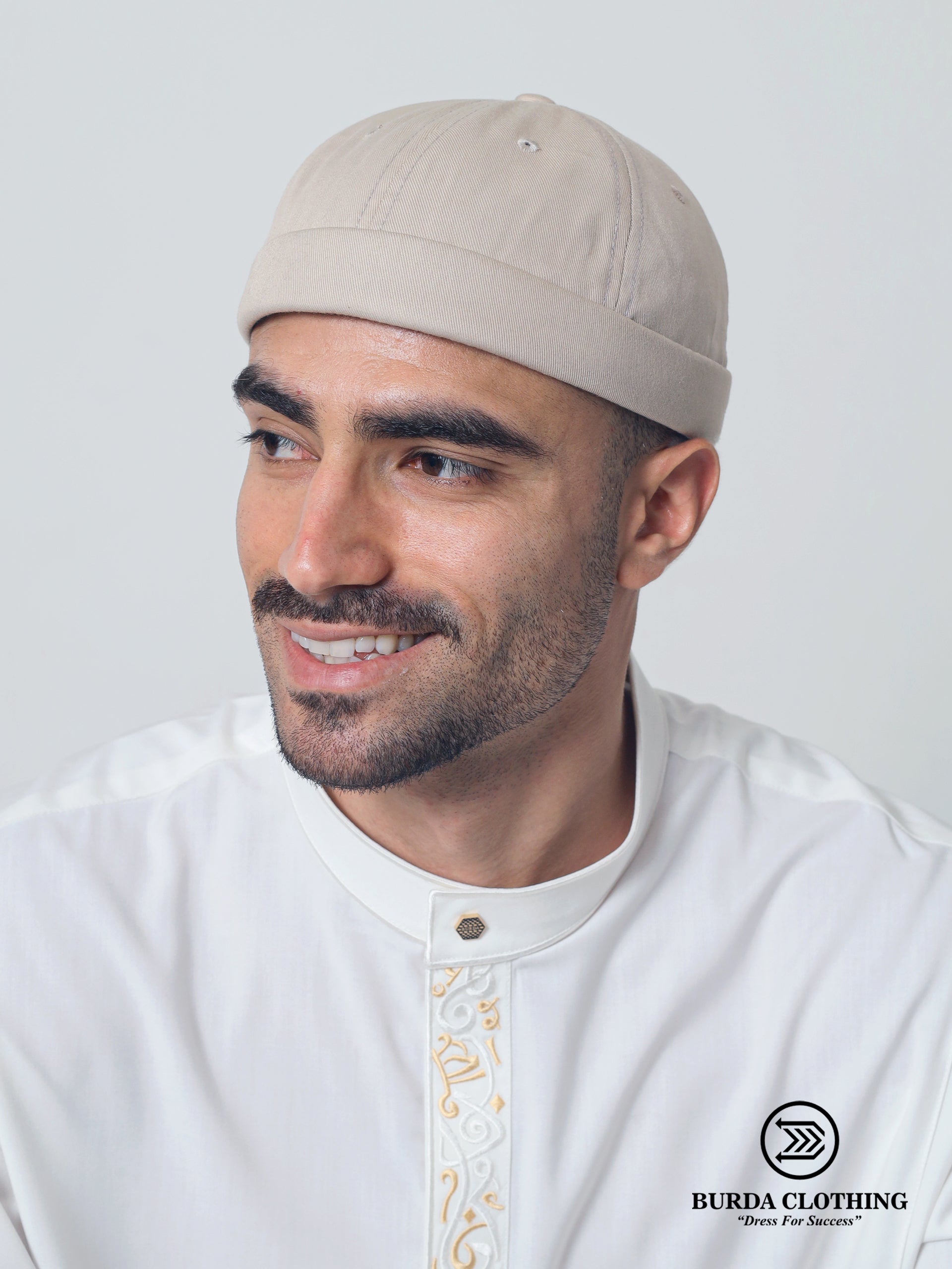 Brimless Hat Tan by Burdaclothing