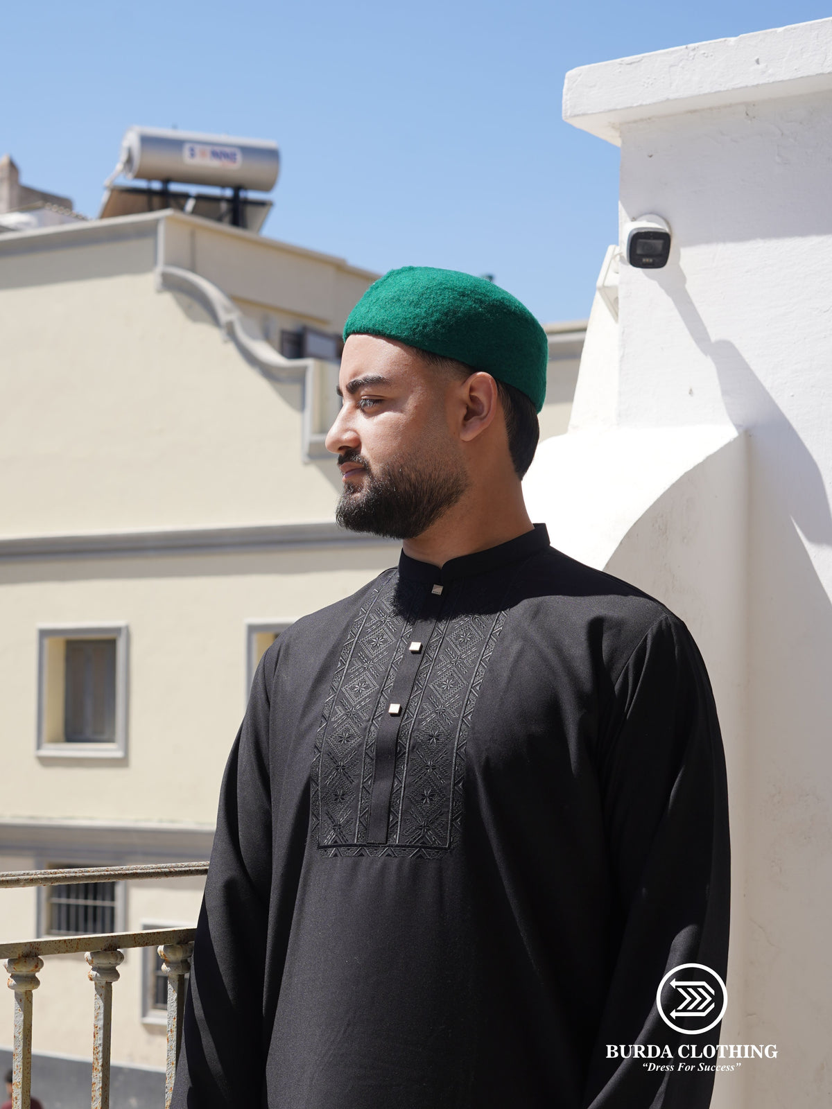 Chechia Hat Bendir Drum - Emerald by Burdaclothing