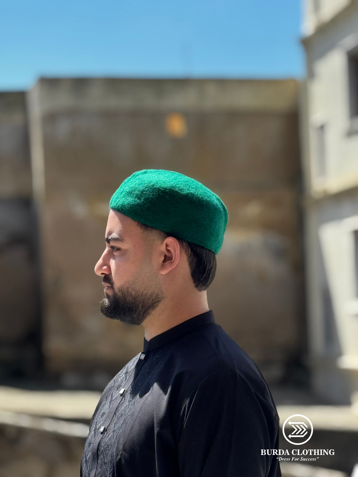Chechia Hat Bendir Drum - Emerald by Burdaclothing