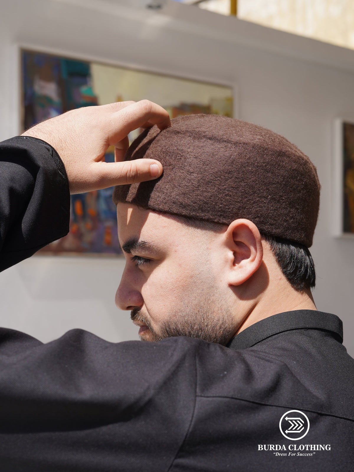 Chechia Hat- Brown by Burdaclothing