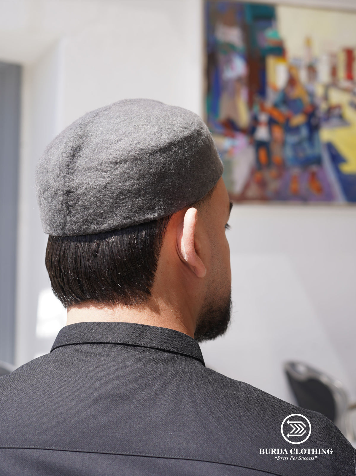 Chechia Hat- Dark Gray by Burdaclothing