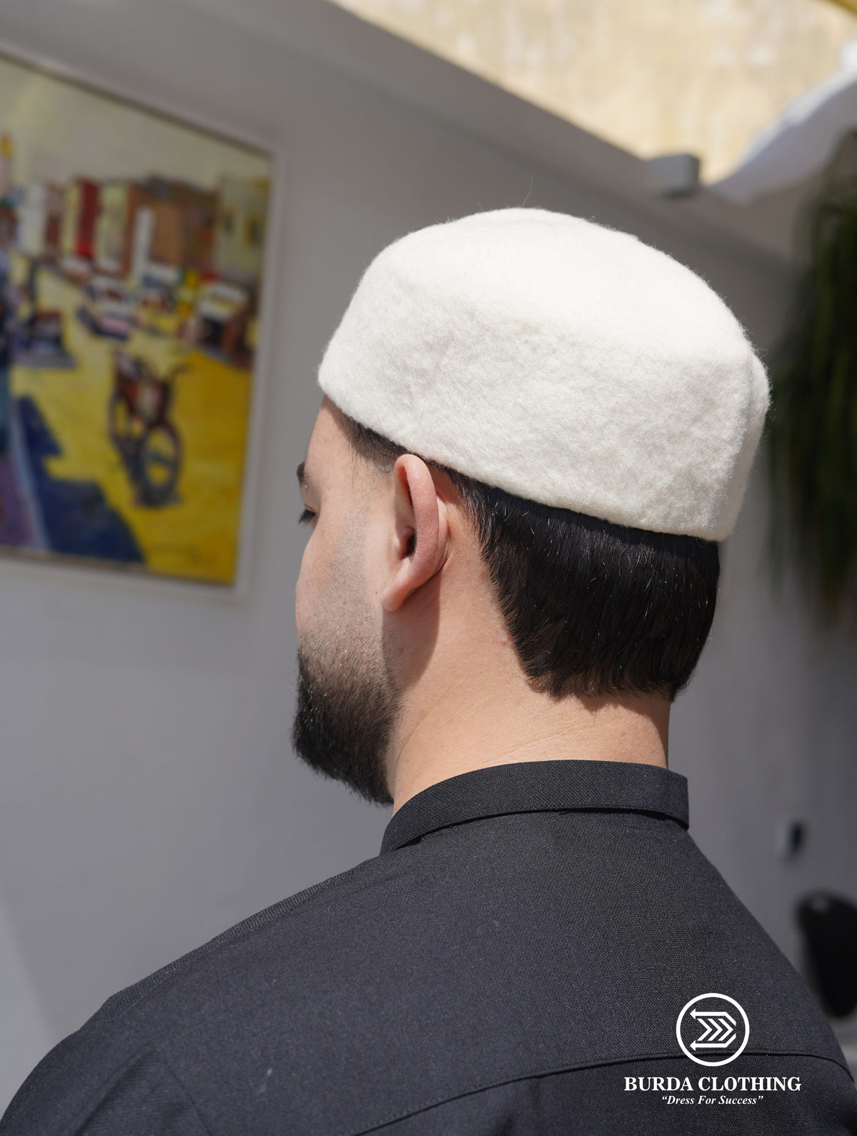 Chechia Hat- Off White by Burdaclothing