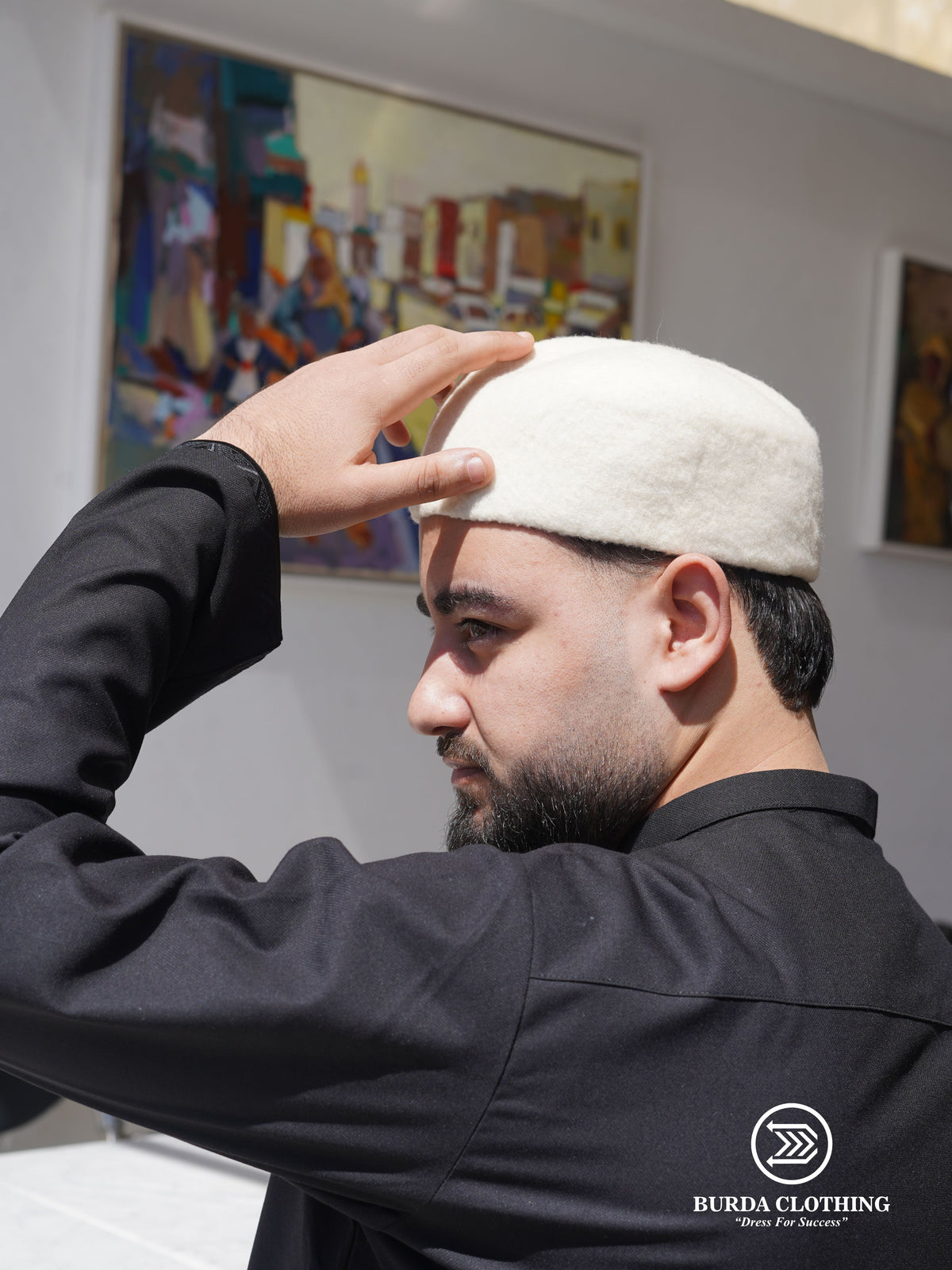 Chechia Hat- Off White by Burdaclothing