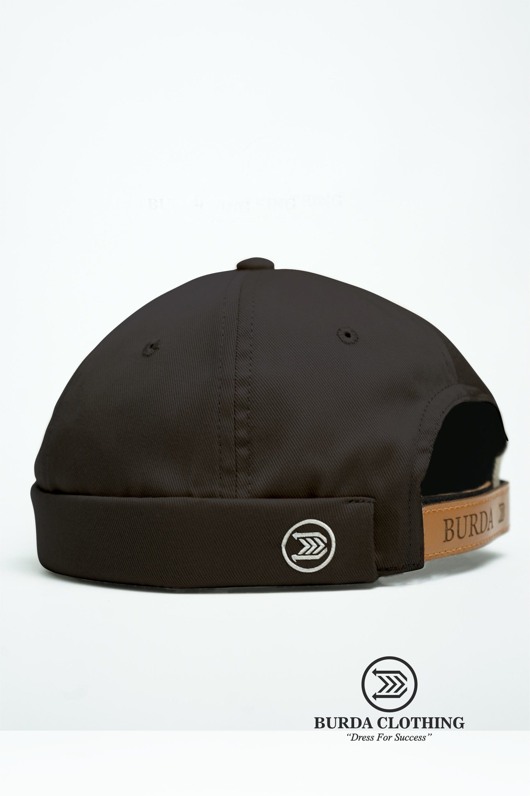 Burdaclothing DARK BROWN Brimless Hat